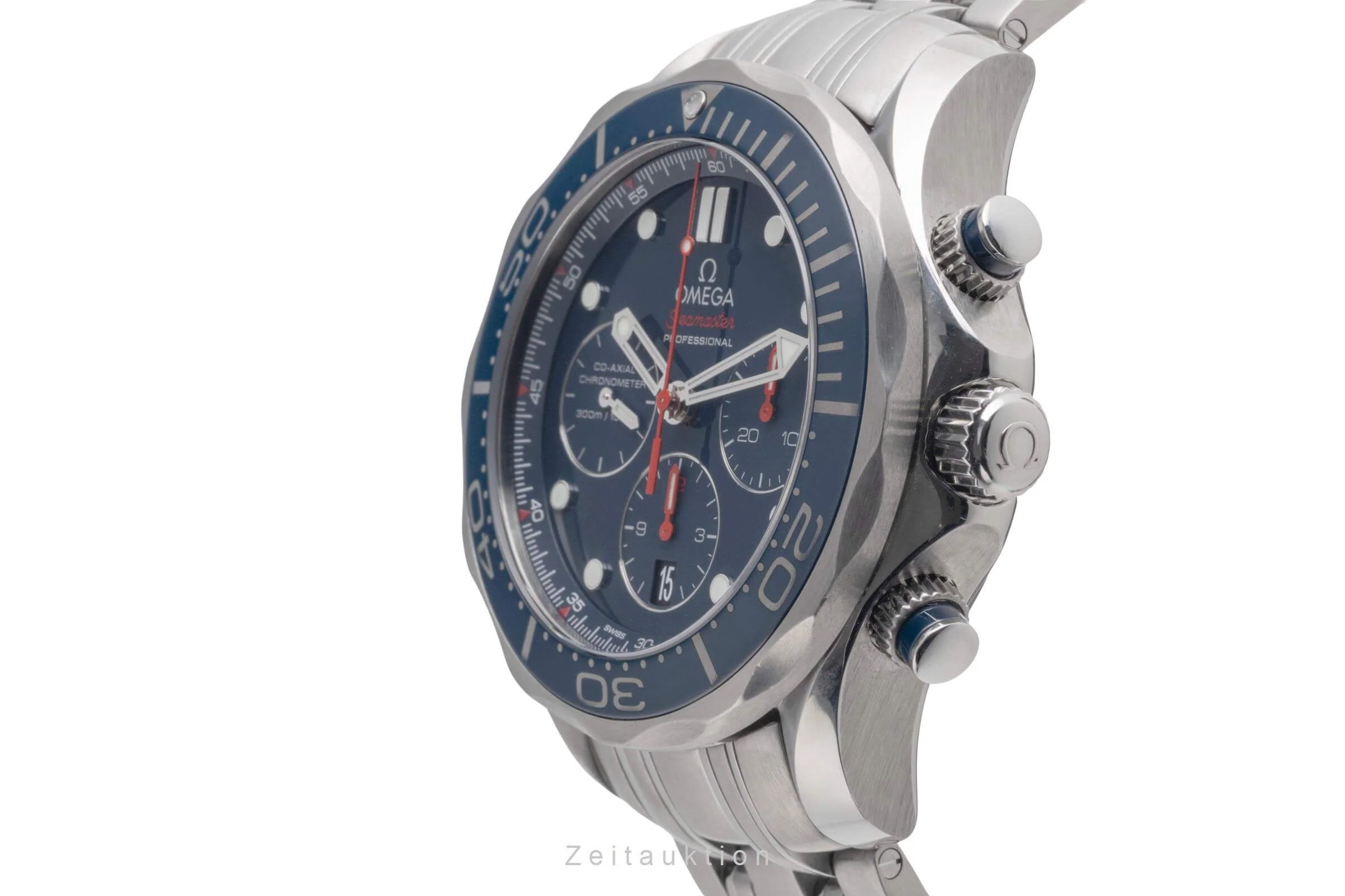 Omega Seamaster chronograph steel automatic men's watch 212.30.44.50.03.001  [2501686] - Image 7