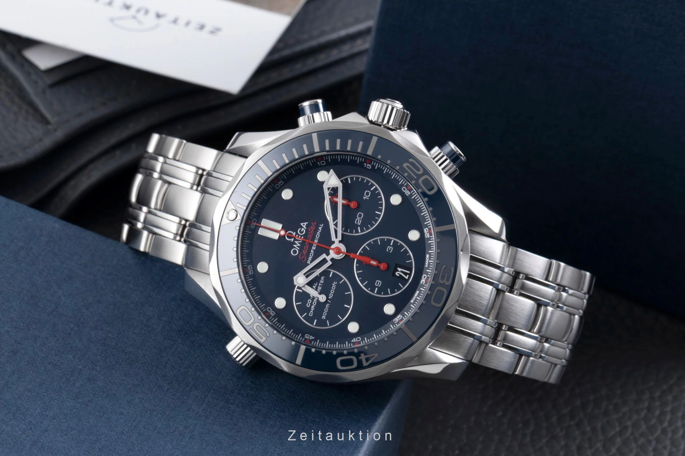 Omega Seamaster chronograph steel automatic men's watch 212.30.44.50.03.001 LP: 9300EUR  [2600665] - Image 3