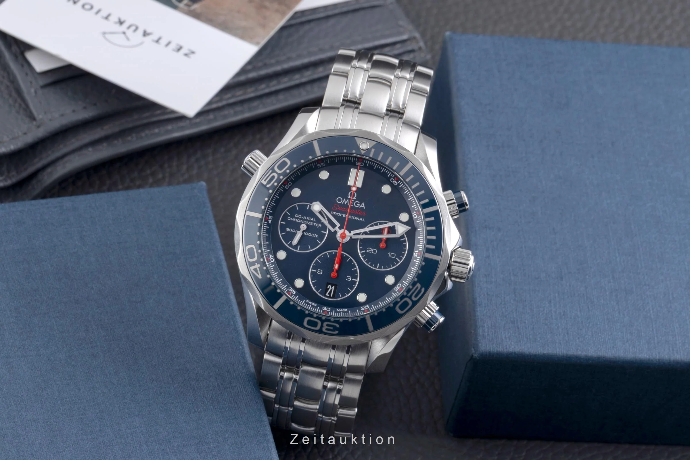 Omega Seamaster chronograph steel automatic men's watch 212.30.44.50.03.001 LP: 9300EUR  [2600665] - Image 4