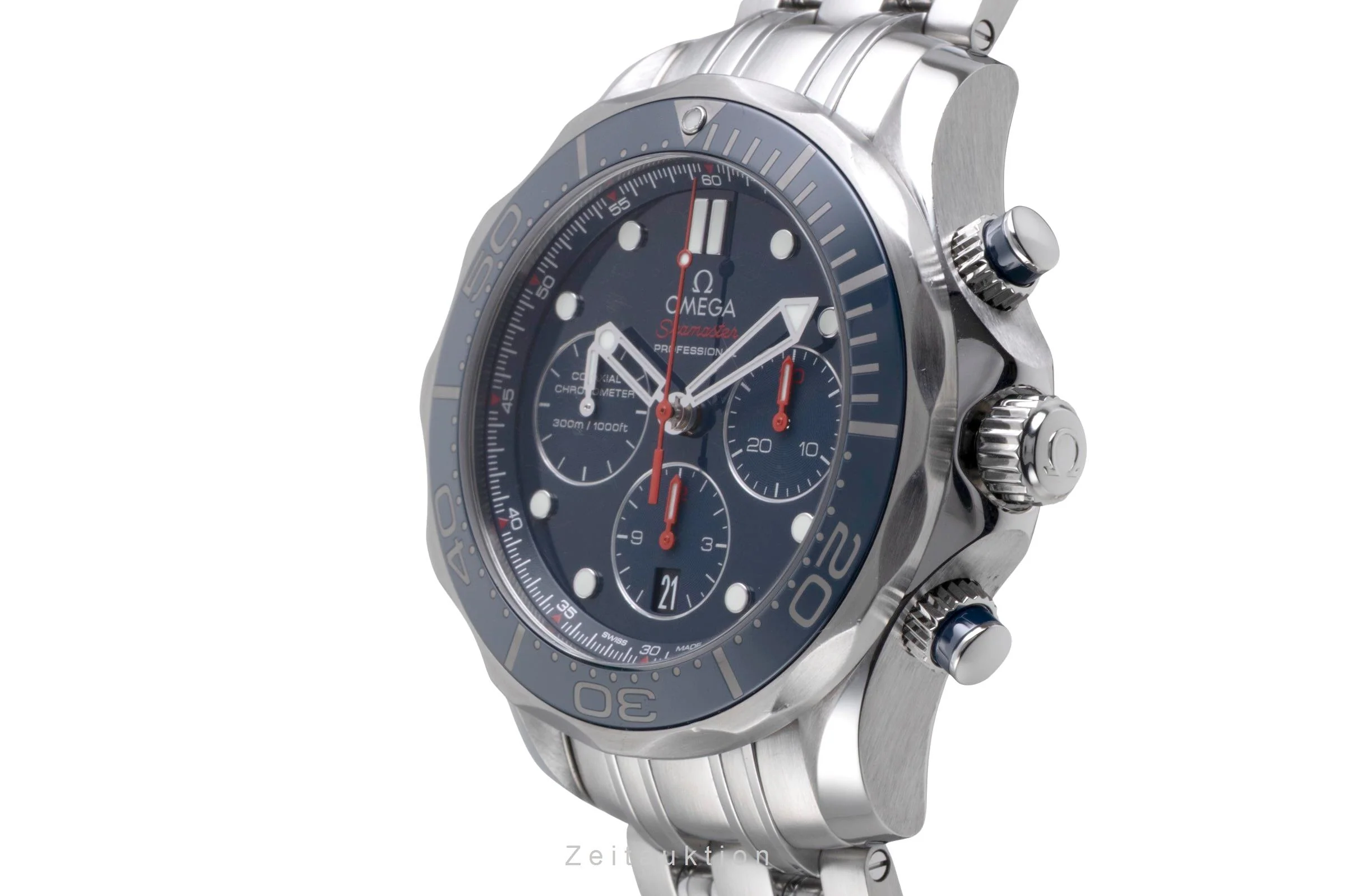 Omega Seamaster chronograph steel automatic men's watch 212.30.44.50.03.001 LP: 9300EUR  [2600665] - Image 7
