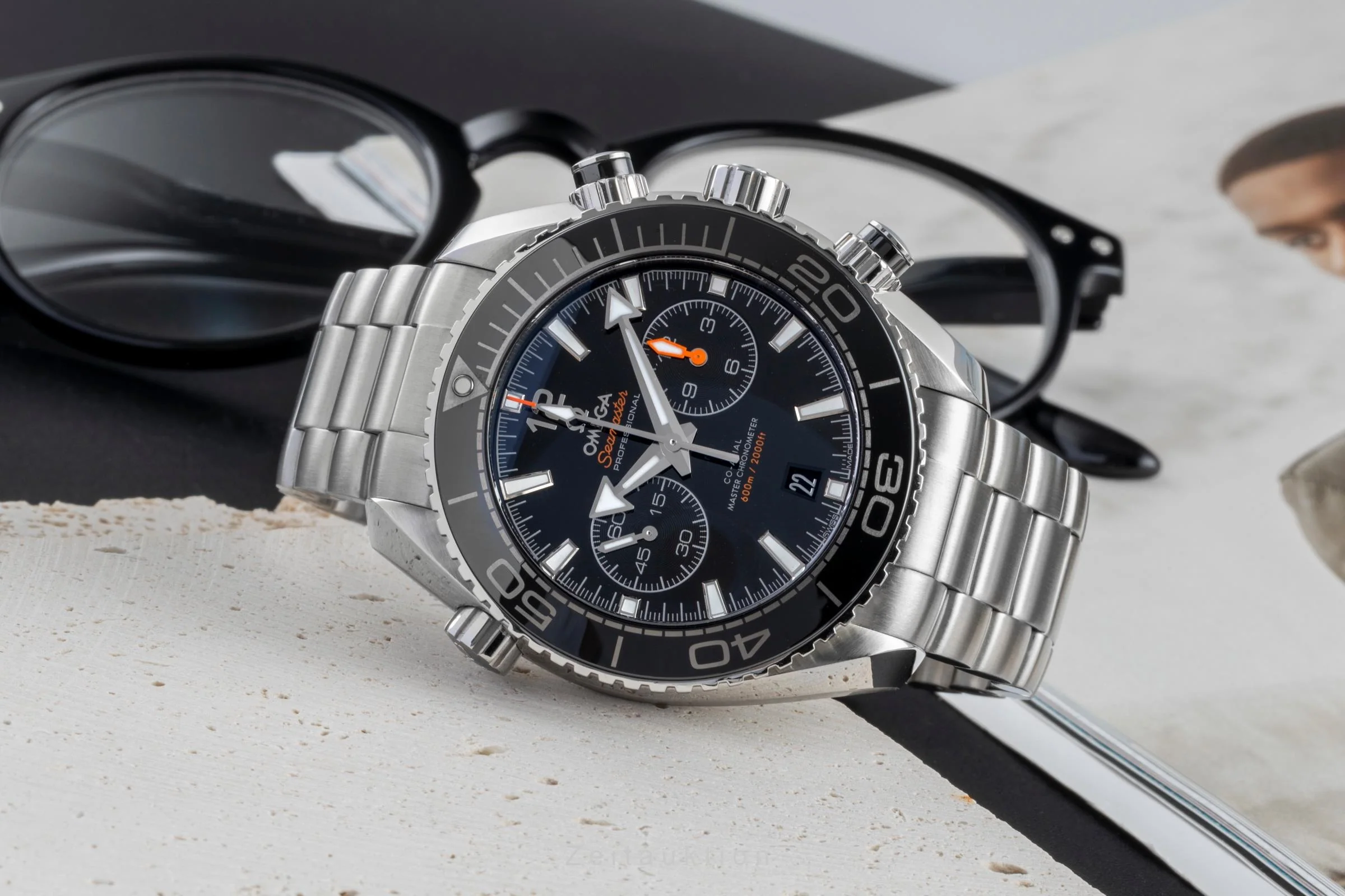 Omega Seamaster chronograph steel automatic men's watch 215.30.46.51.01.001  [2507129] - Image 3