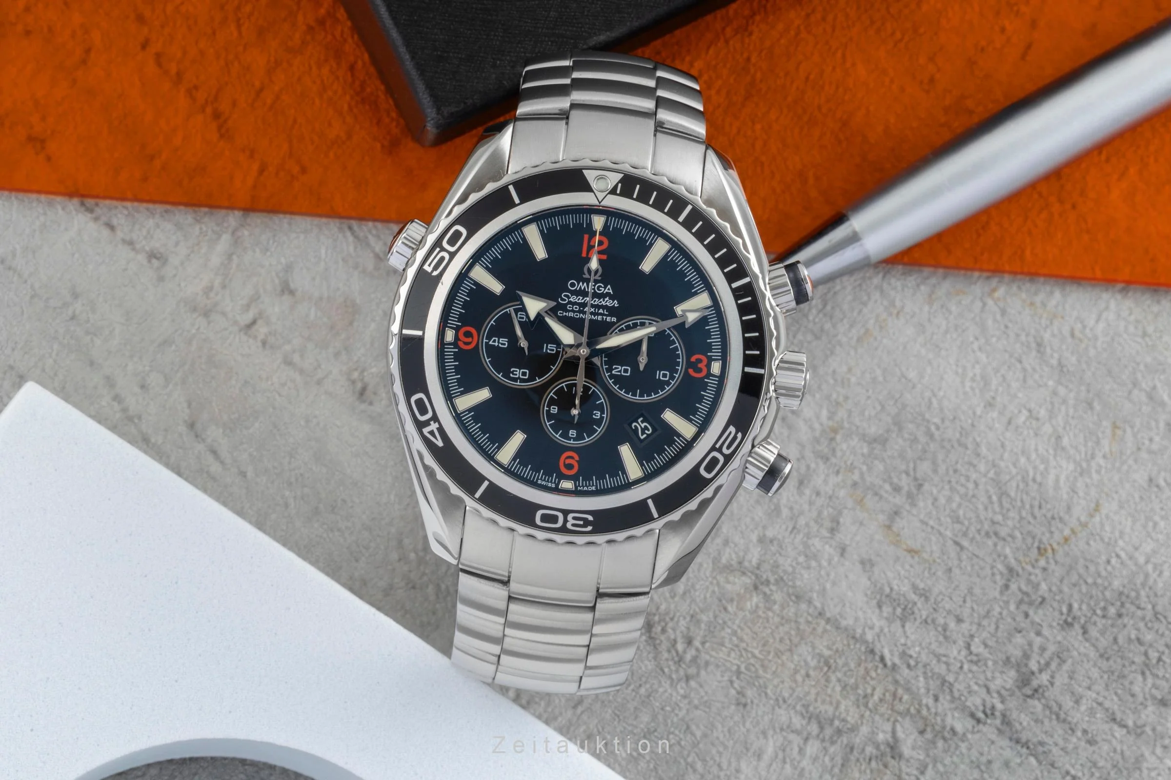 Omega Seamaster chronograph steel automatic men's watch 2210.51.00 LP: 9300EUR  [2506688] - Image 4