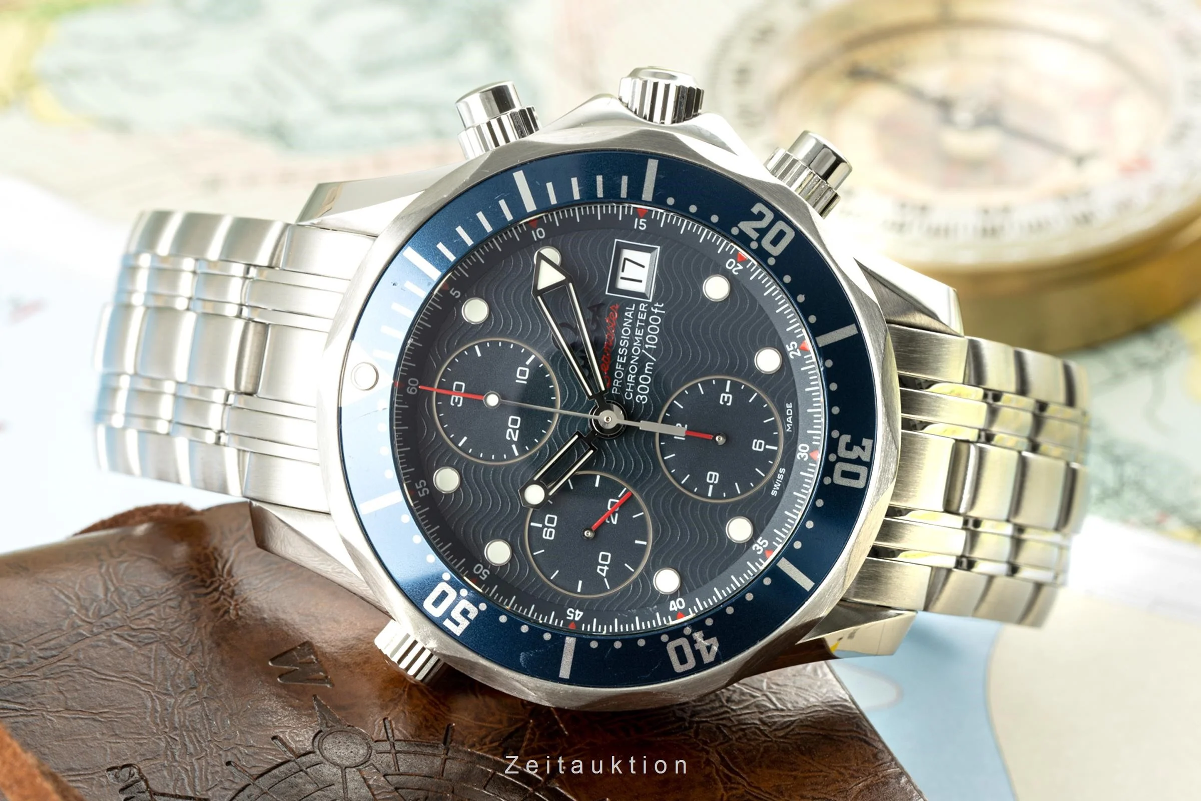 Omega Seamaster chronograph steel automatic men's watch 2225.80.00, 178.0522  [2200921] - Image 2