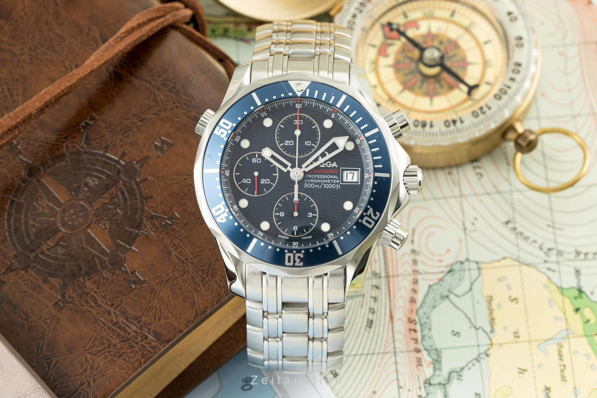 Omega Seamaster chronograph steel automatic men's watch 2225.80.00, 178.0522  [2200921] - Image 3
