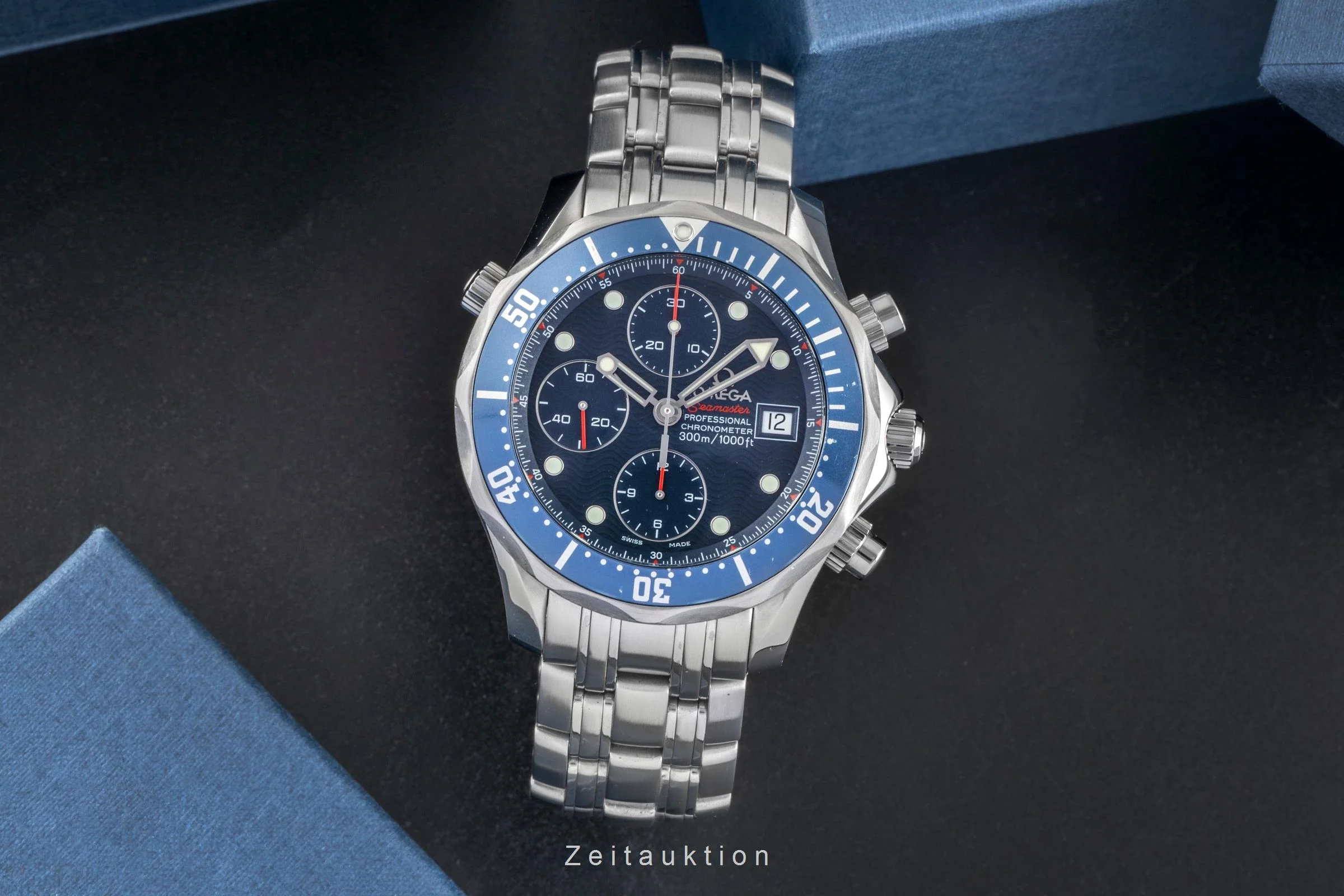 Omega Seamaster chronograph steel automatic men's watch 2225.80.00 LP: 9300EUR  [2504030] - Image 4