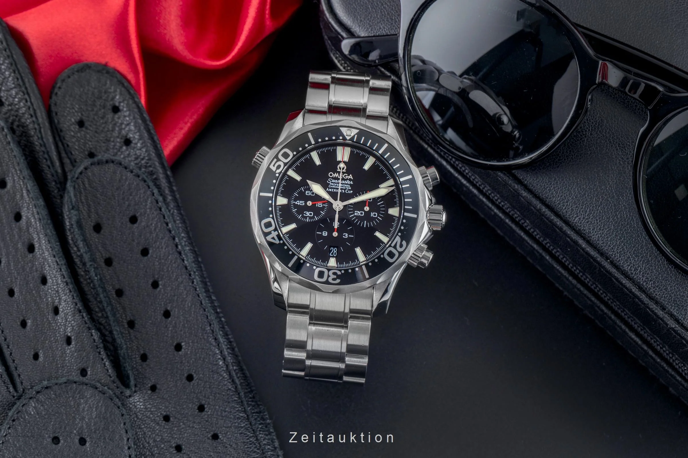 Omega Seamaster chronograph steel automatic men's watch 2594.50.00 LP: 9300EUR  [2501638] - Image 4