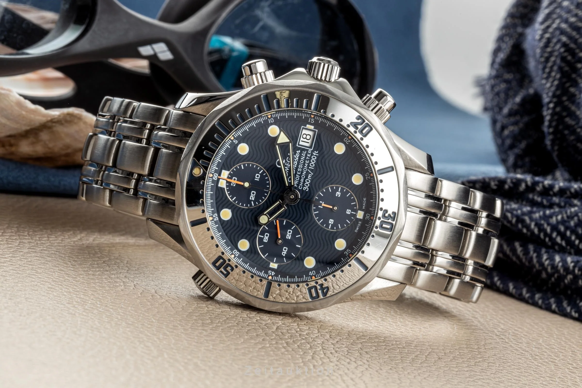 Omega Seamaster chronograph steel automatic men's watch 2598.80.00 LP: 9100EUR  [2300375] - Image 2