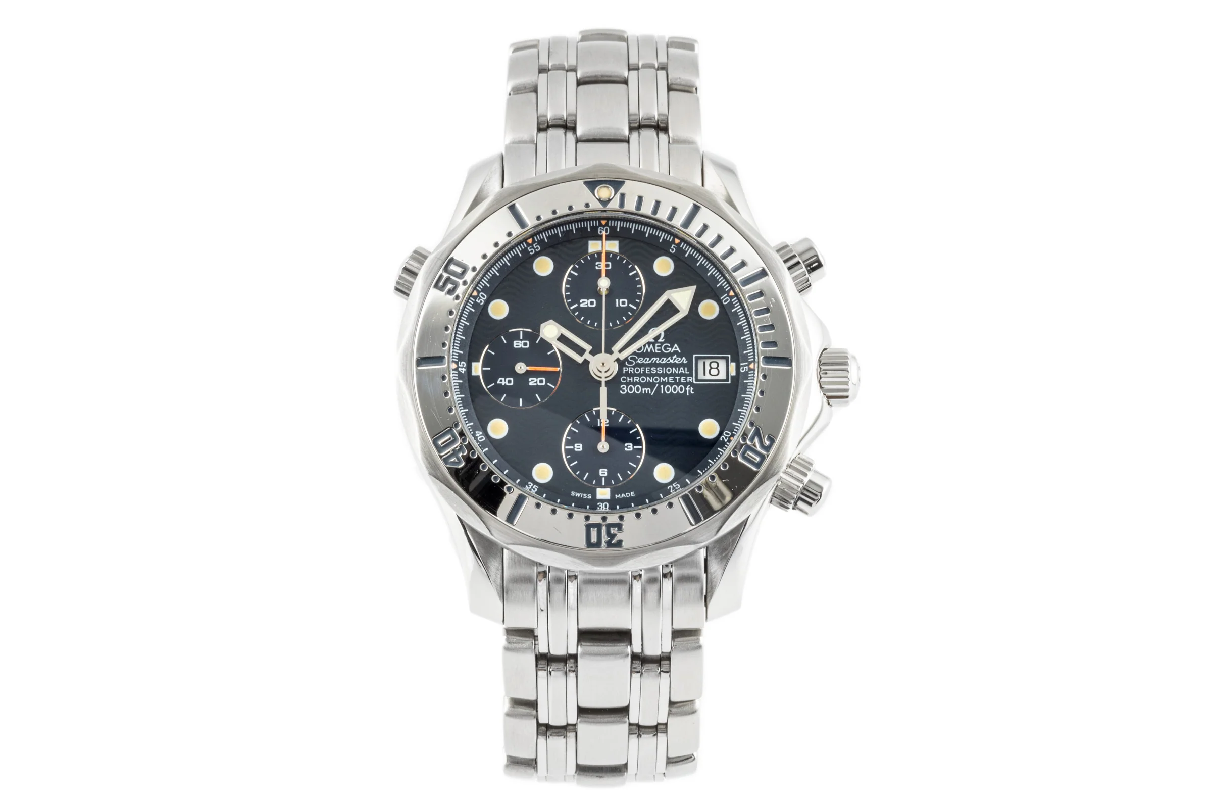 Omega Seamaster chronograph steel automatic men's watch 2598.80.00 LP: 9100EUR  [2300375] - Image 4