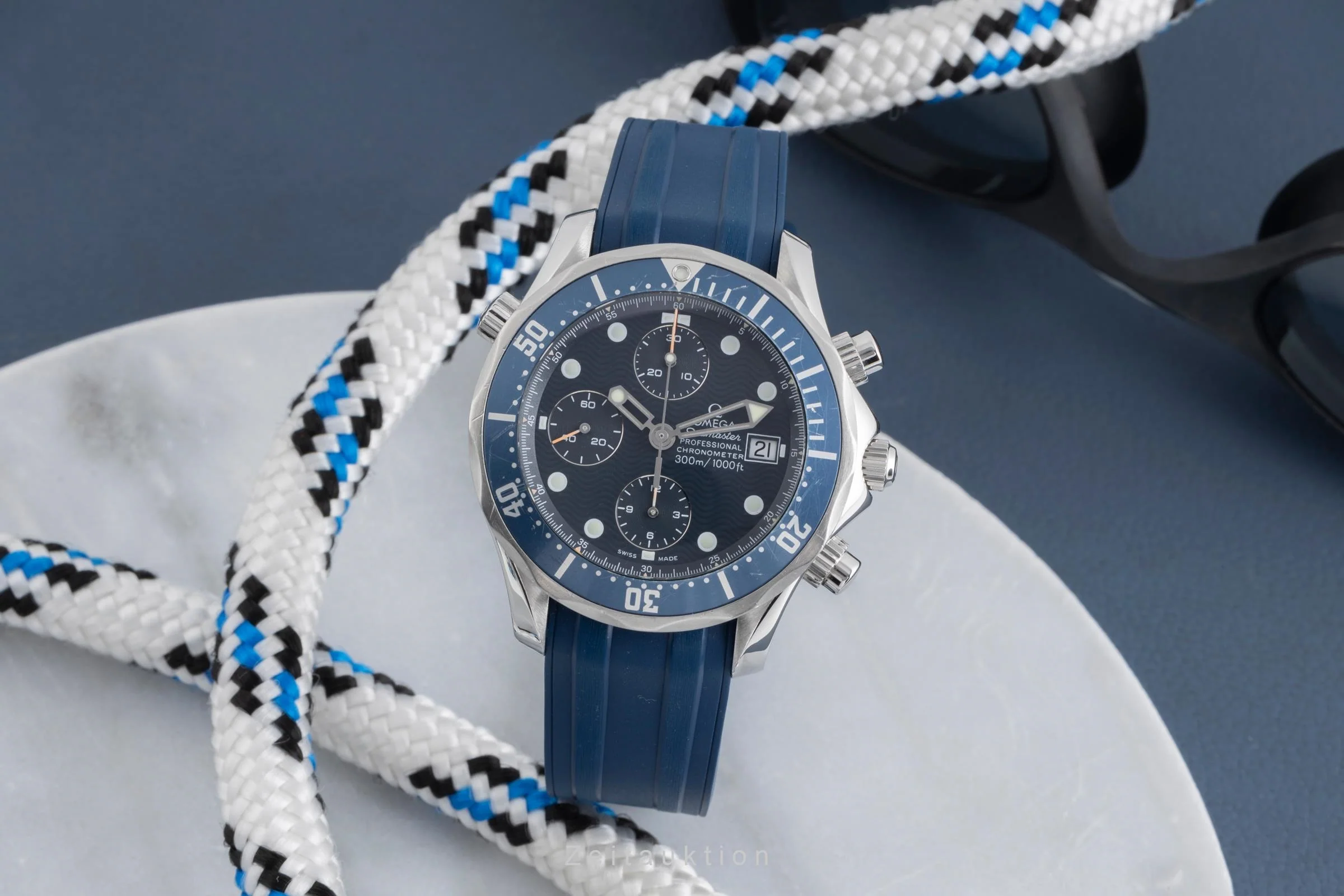 Omega Seamaster chronograph steel automatic men's watch 2599.80.00 LP: 9000EUR  [2502418] - Image 4