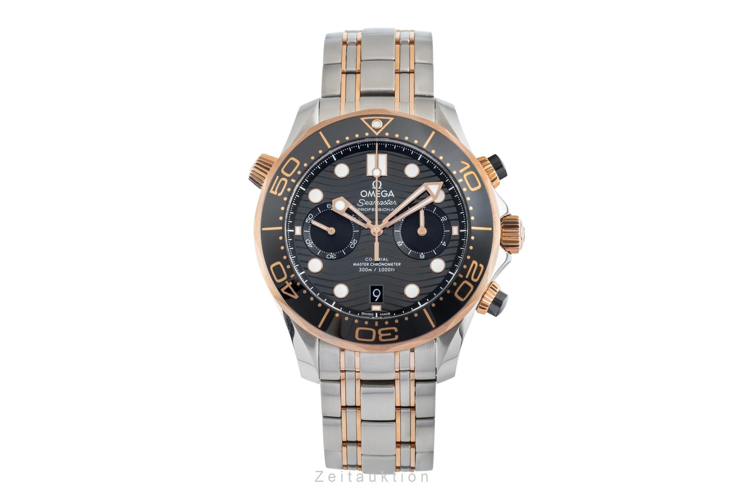 Omega Seamaster chronograph steel / gold automatic men's watch 210.20.44.51.01.001 LP: 17500EUR  [2504407] - Image 5