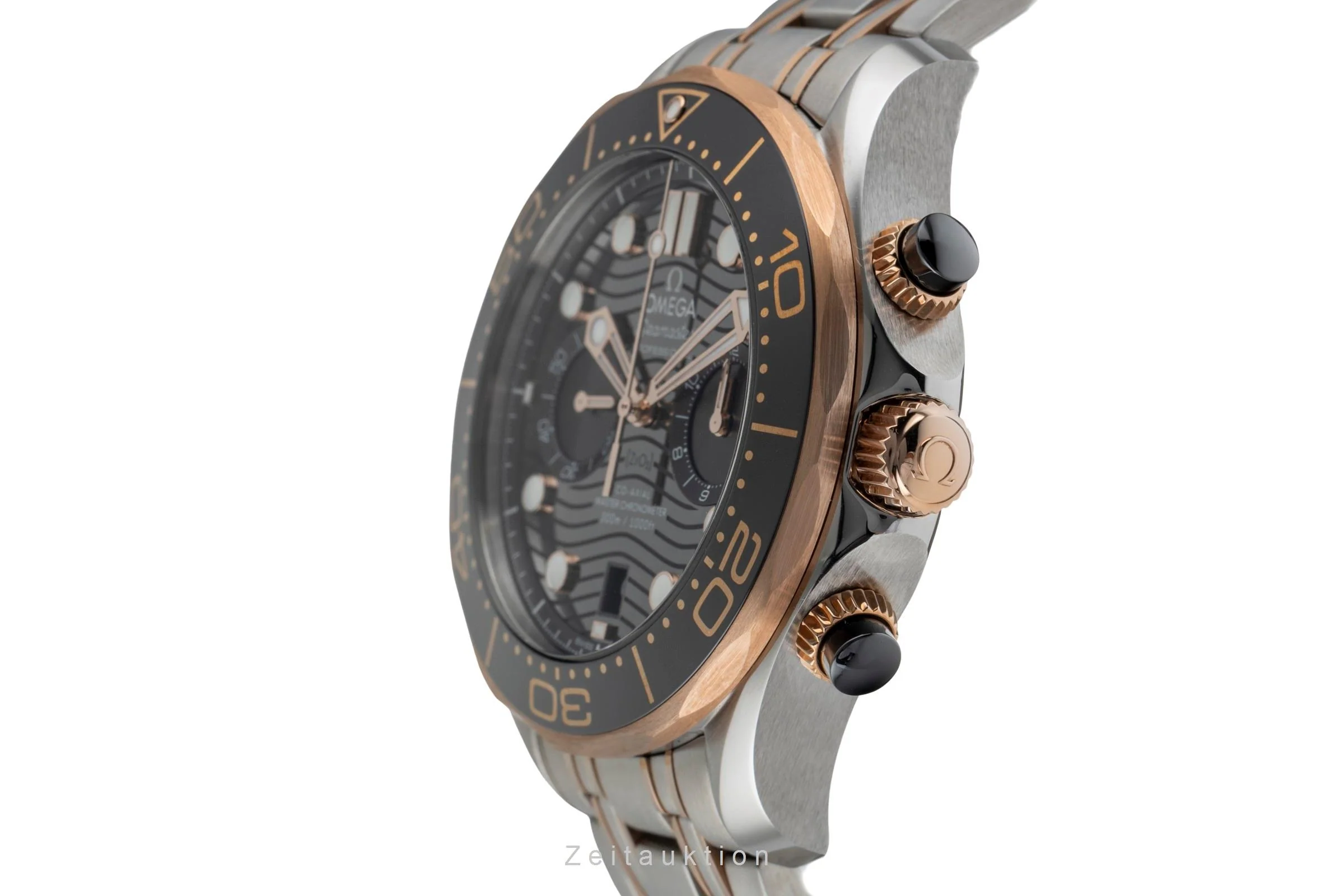 Omega Seamaster chronograph steel / gold automatic men's watch 210.20.44.51.01.001 LP: 17500EUR  [2504407] - Image 7