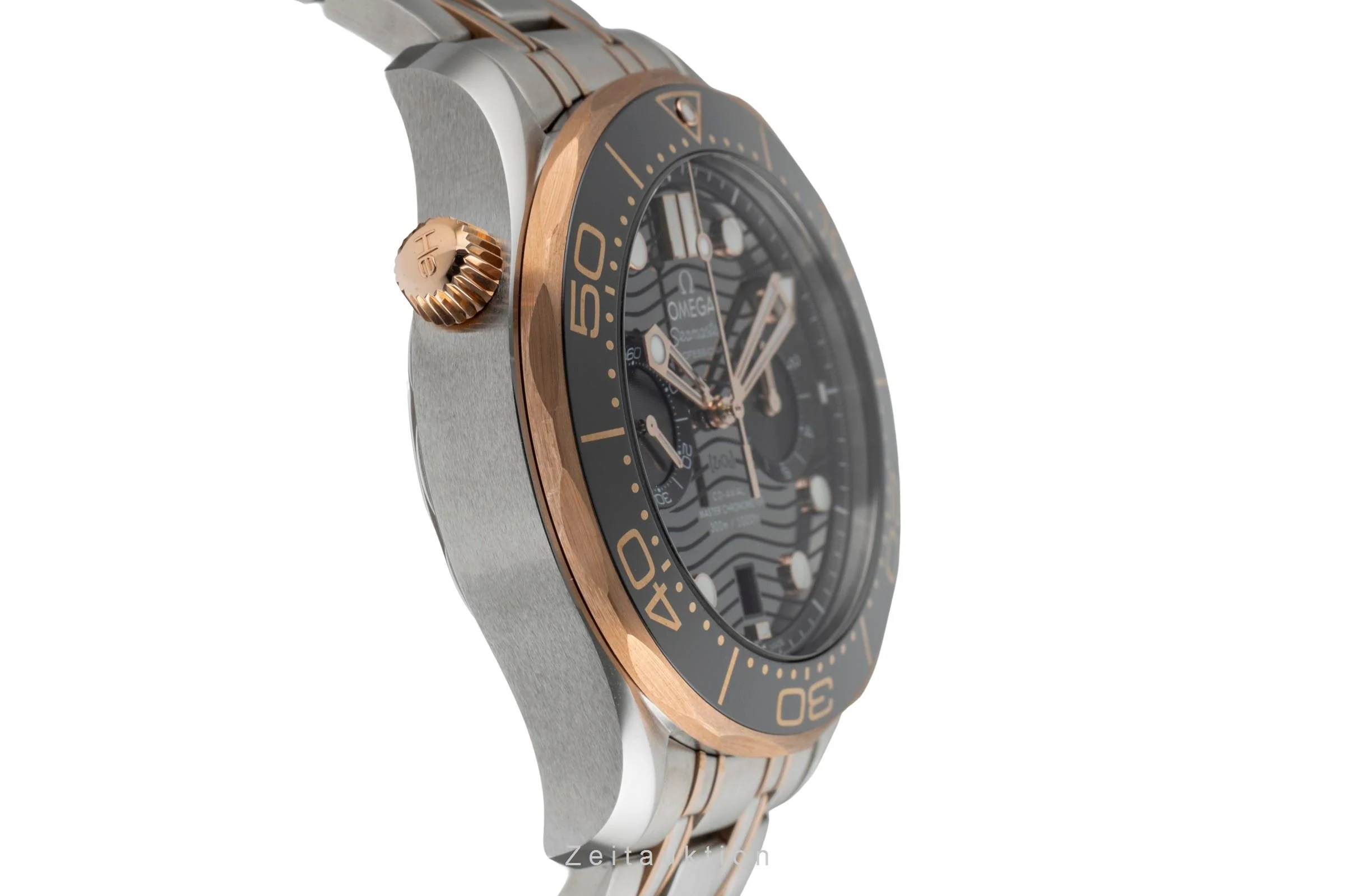 Omega Seamaster chronograph steel / gold automatic men's watch 210.20.44.51.01.001 LP: 17500EUR  [2504407] - Image 8
