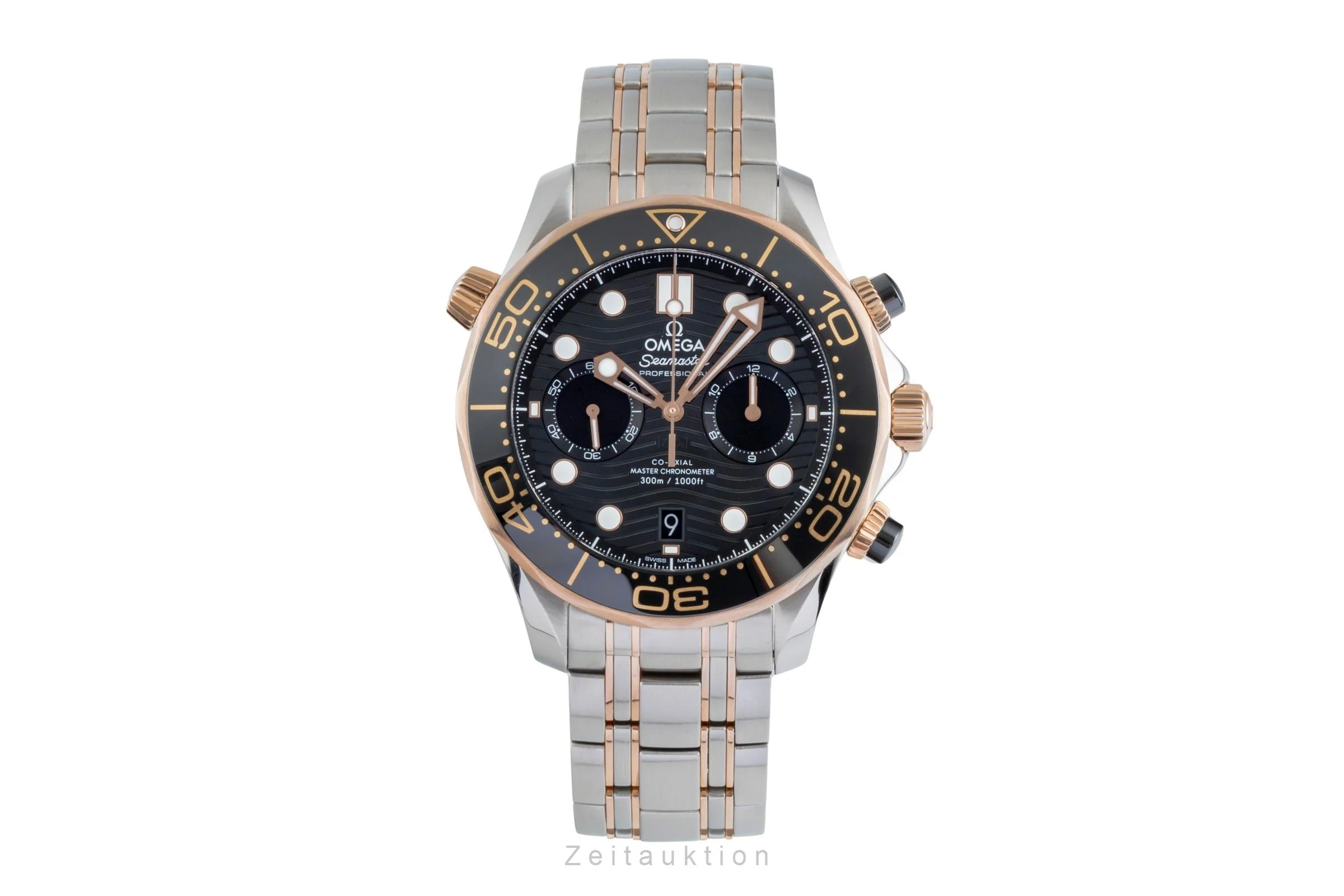 Omega Seamaster chronograph steel / gold automatic men's watch 210.20.44.51.01.001 LP: 17500EUR  [2506393] - Image 5
