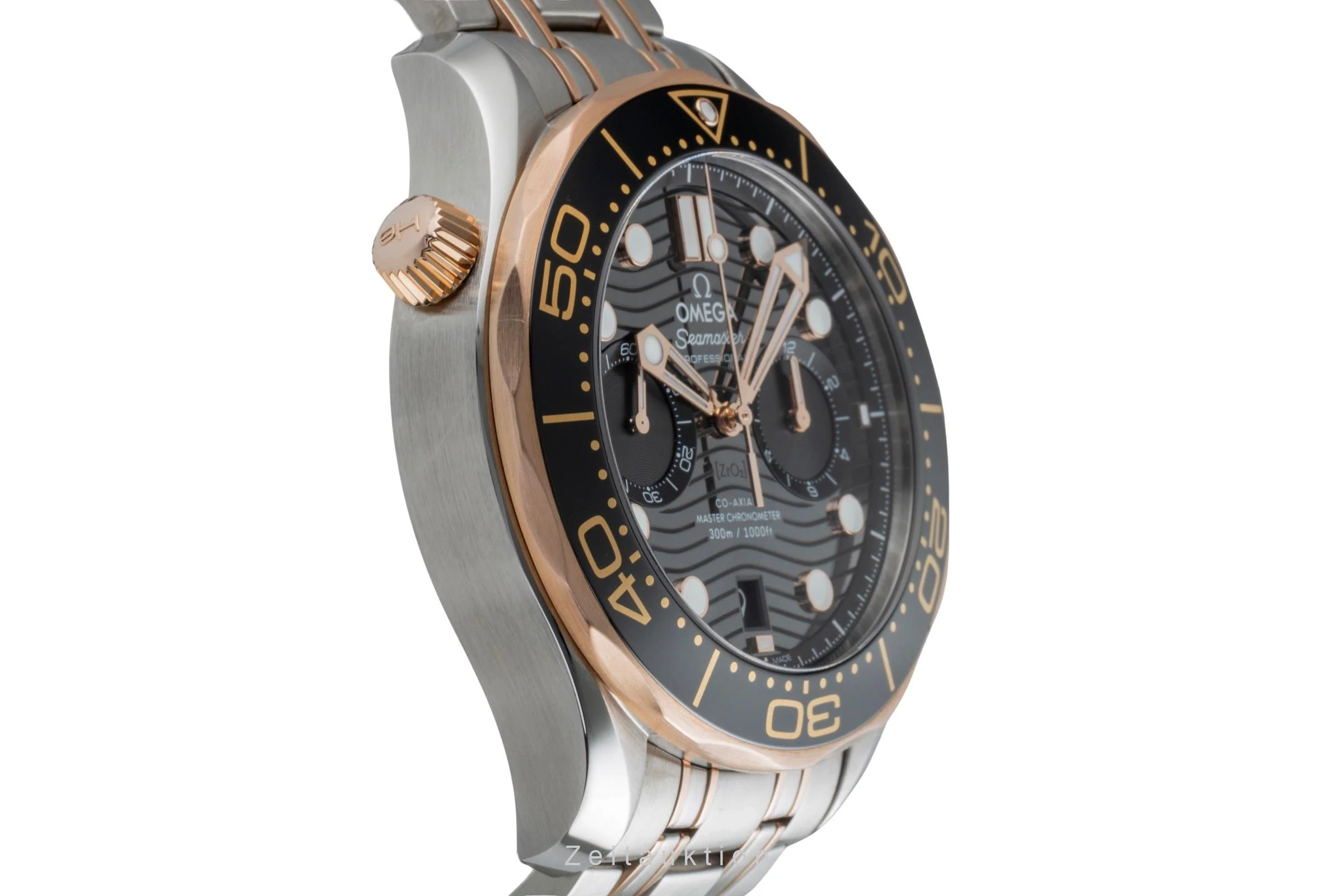 Omega Seamaster chronograph steel / gold automatic men's watch 210.20.44.51.01.001 LP: 17500EUR  [2506393] - Image 8