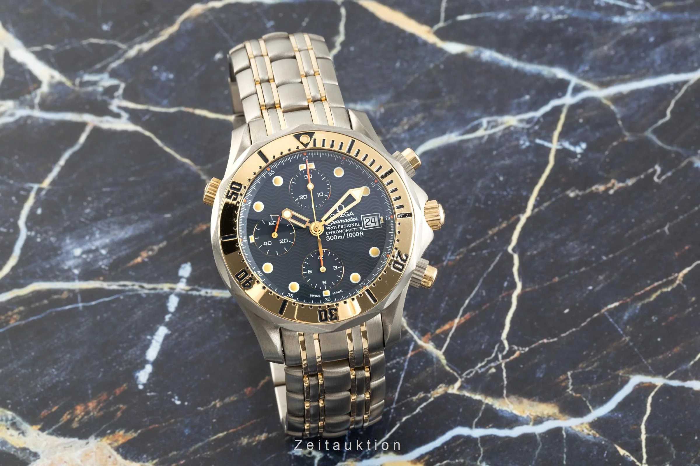 Omega Seamaster chronograph titanium / gold automatic men's watch 2296.80.00   TL 378.0504, 178.0504 LP: 16800EUR  [2102970] - Image 3