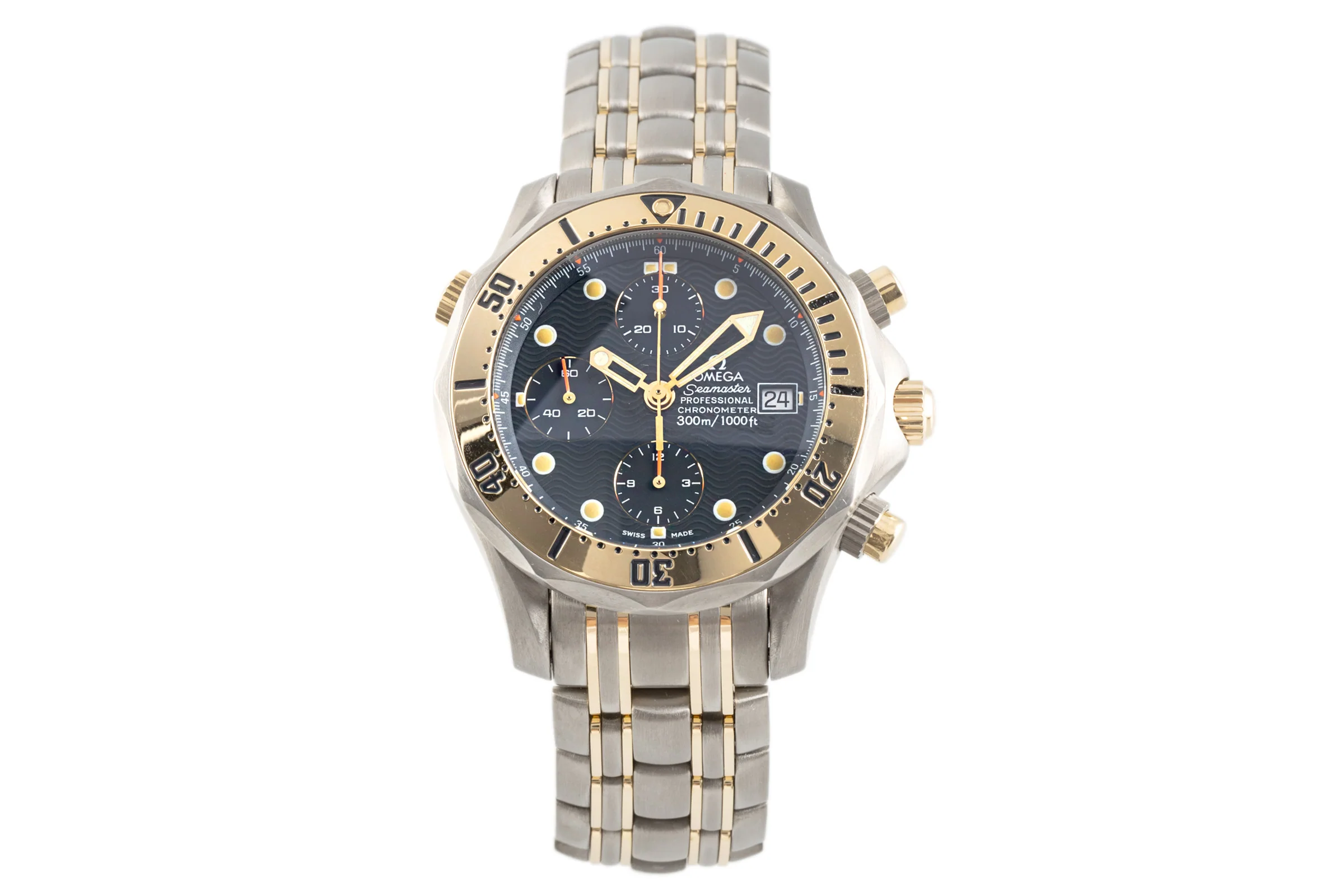 Omega Seamaster chronograph titanium / gold automatic men's watch 2296.80.00   TL 378.0504, 178.0504 LP: 16800EUR  [2102970] - Image 4