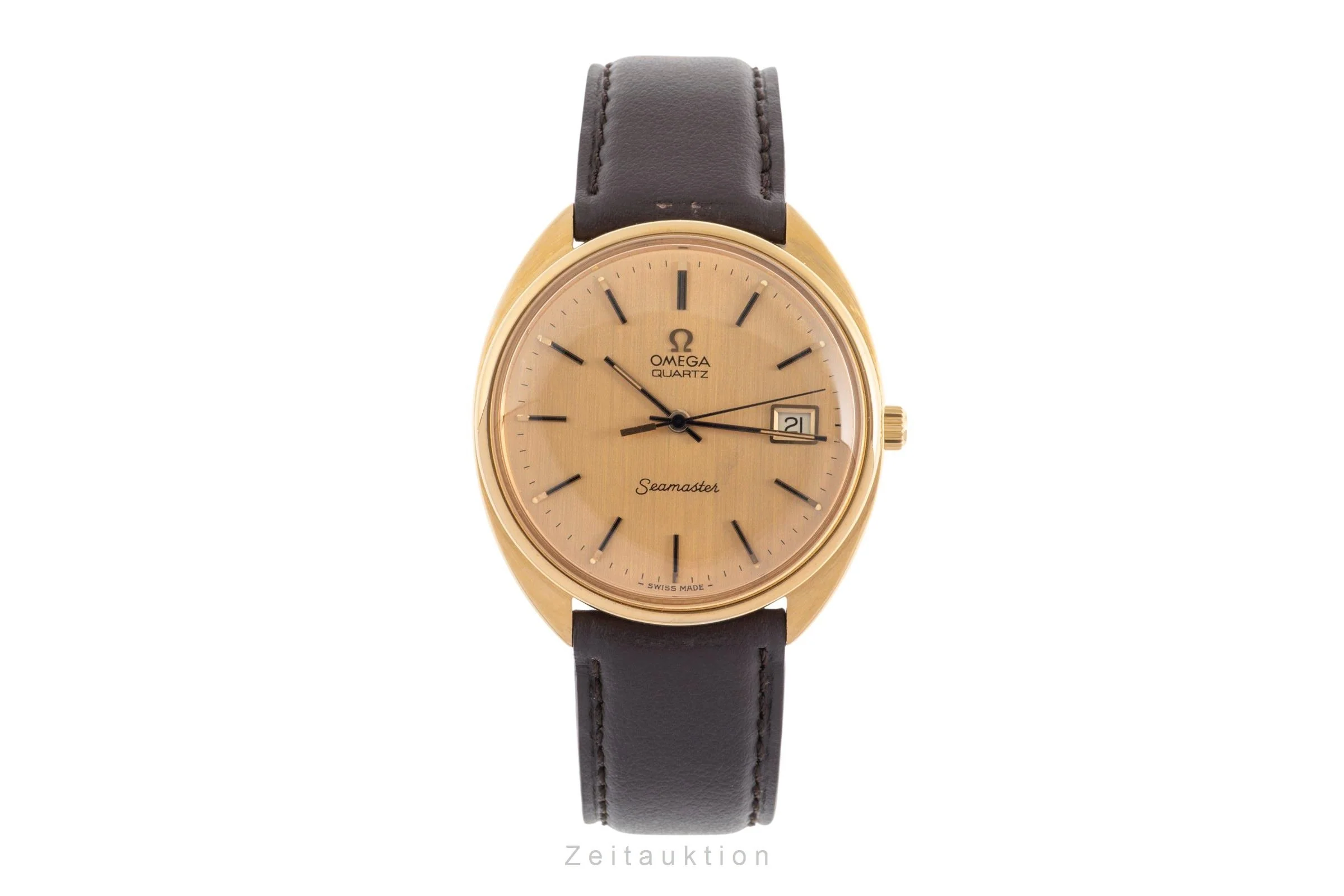 Omega Seamaster gold-plated quartz men's watch 196.0078  [2500186] - Image 5