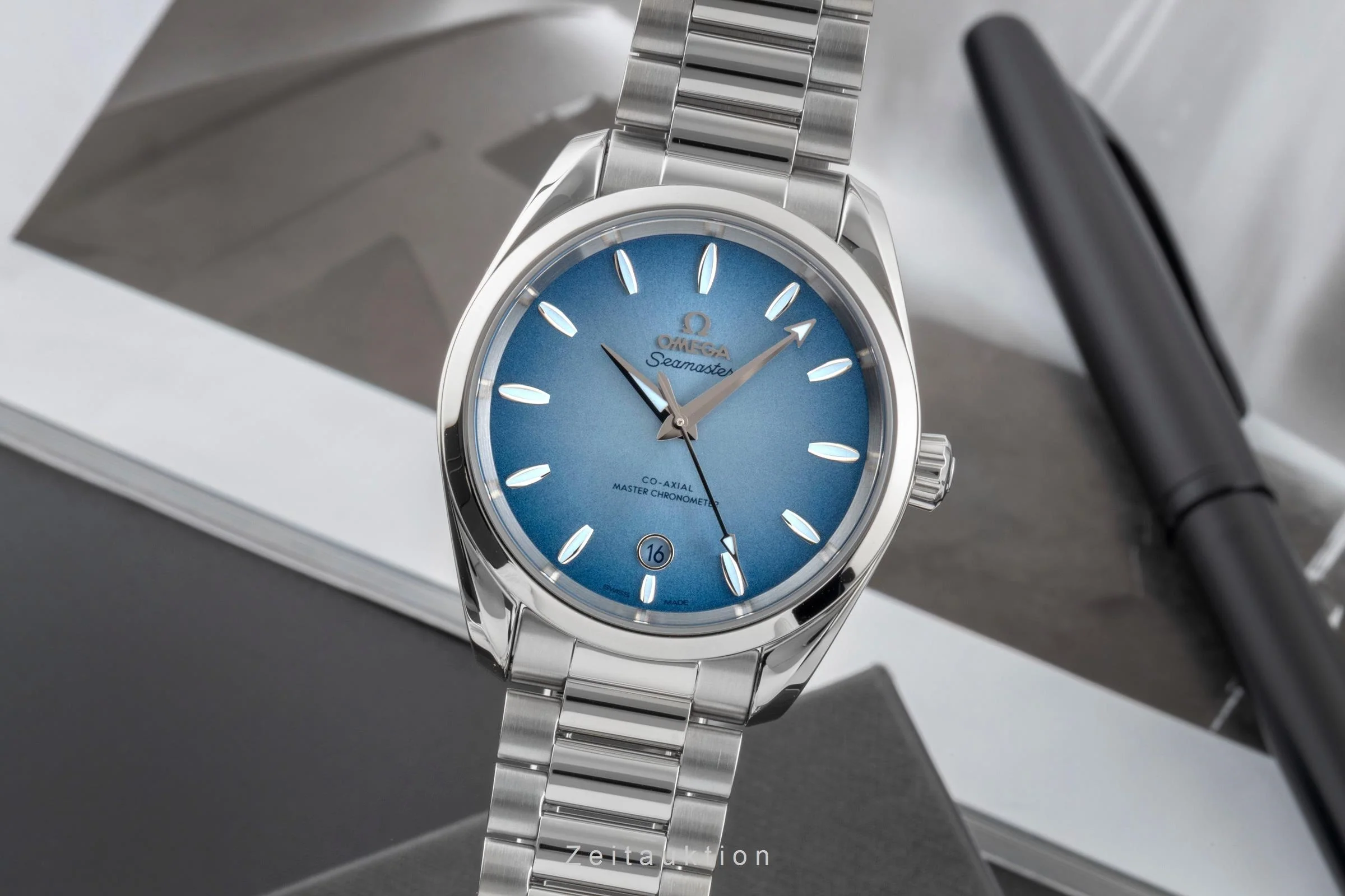 Omega Seamaster steel automatic men's watch 220.10.38.20.03.004 LP: 7600EUR  [2600767] - Image 2