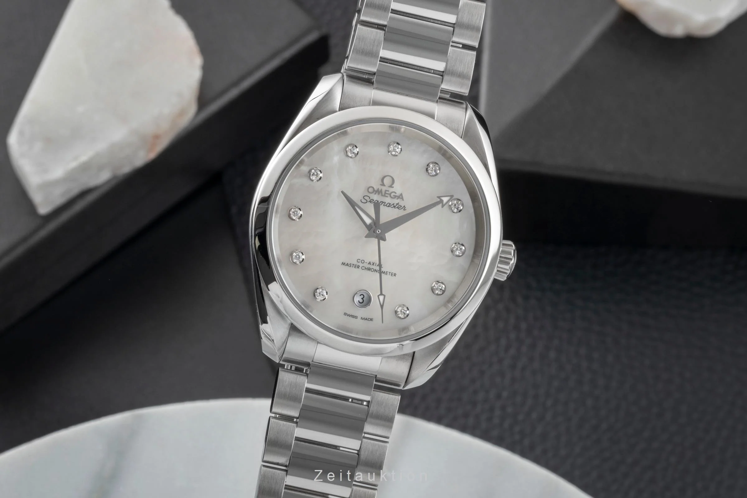Omega Seamaster steel automatic women's watch 220.10.38.20.55.001  [2600690] - Image 2