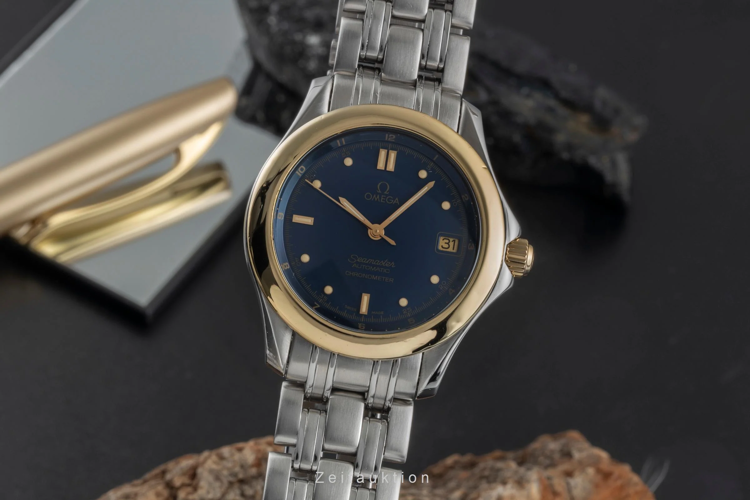 Omega Seamaster steel / gold automatic men's watch 168.1501  [2505104] - Image 2