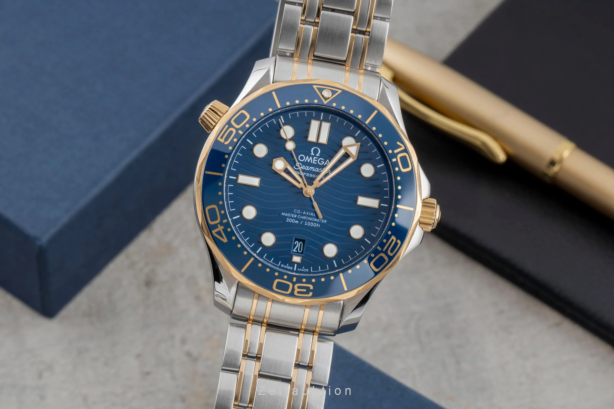 Omega Seamaster steel / gold automatic men's watch 210.20.42.20.03.001 LP: 13800EUR  [2506725] - Image 2