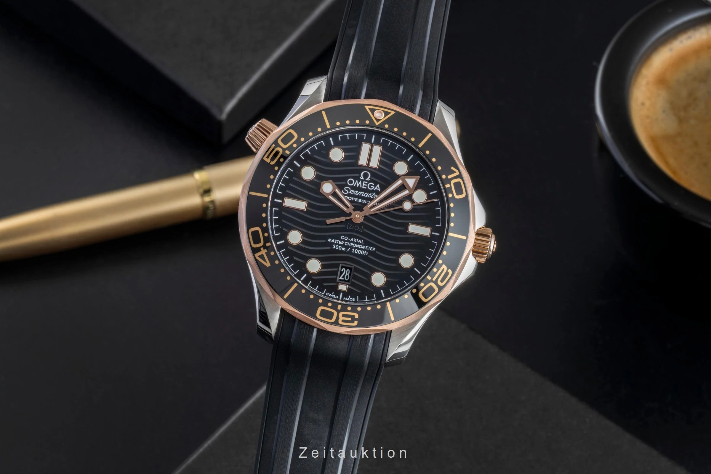 Omega Seamaster steel / gold automatic men's watch 210.22.42.20.01.002 LP: 9100EUR  [2507199] - Image 2