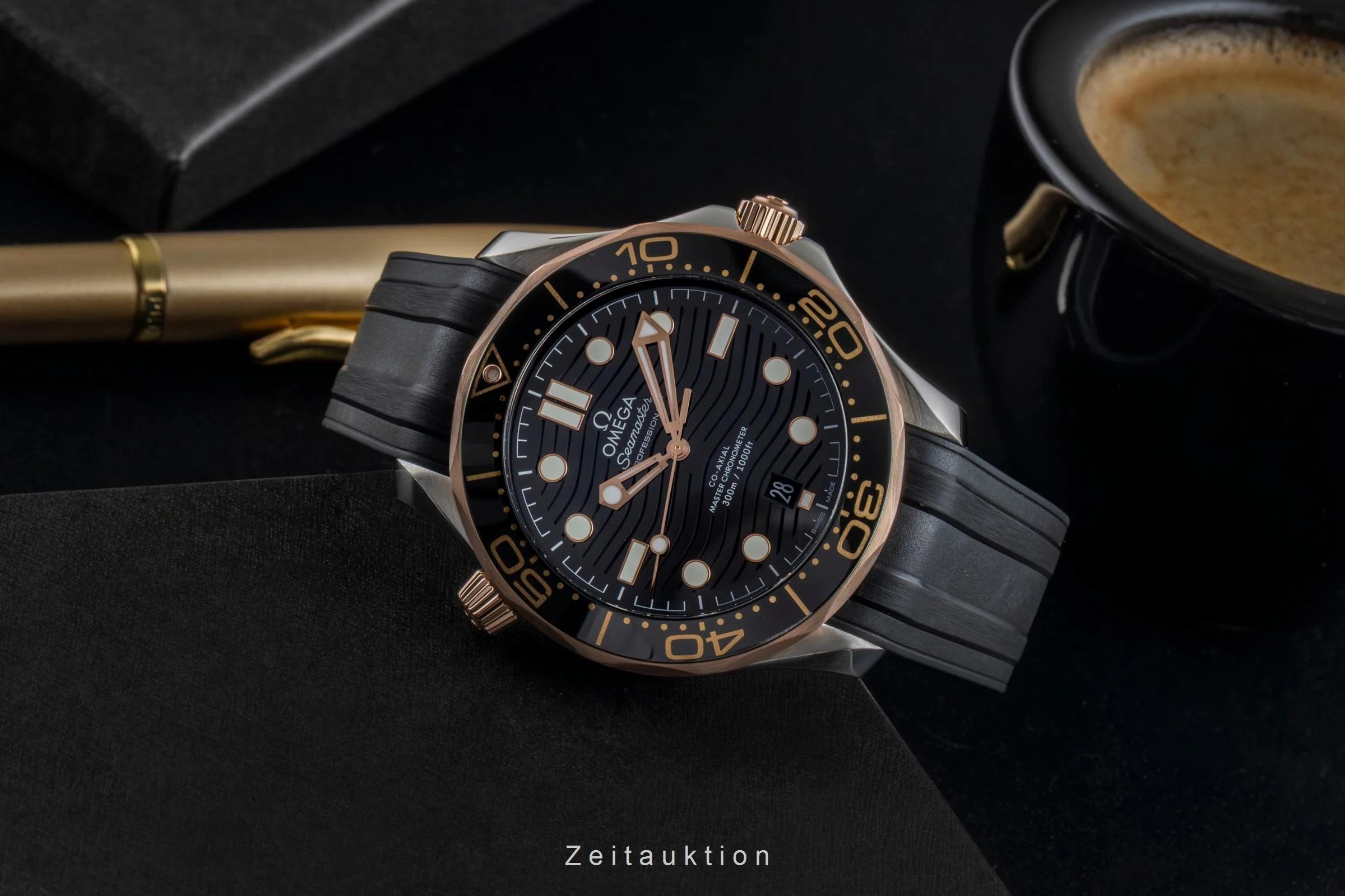 Omega Seamaster steel / gold automatic men's watch 210.22.42.20.01.002 LP: 9100EUR  [2507199] - Image 3