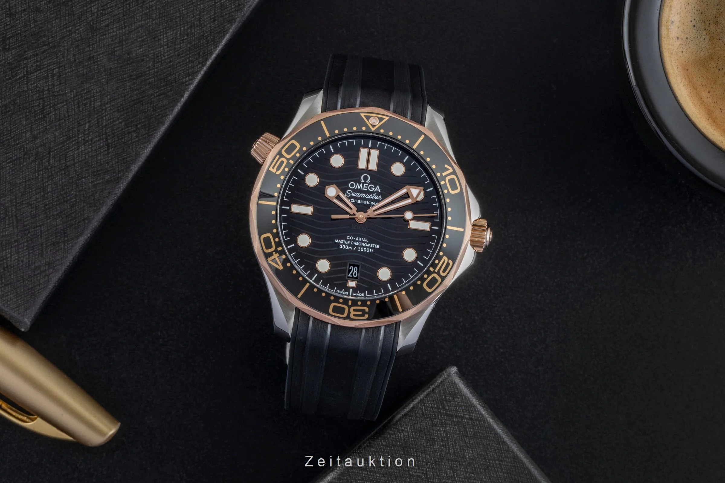 Omega Seamaster steel / gold automatic men's watch 210.22.42.20.01.002 LP: 9100EUR  [2507199] - Image 4