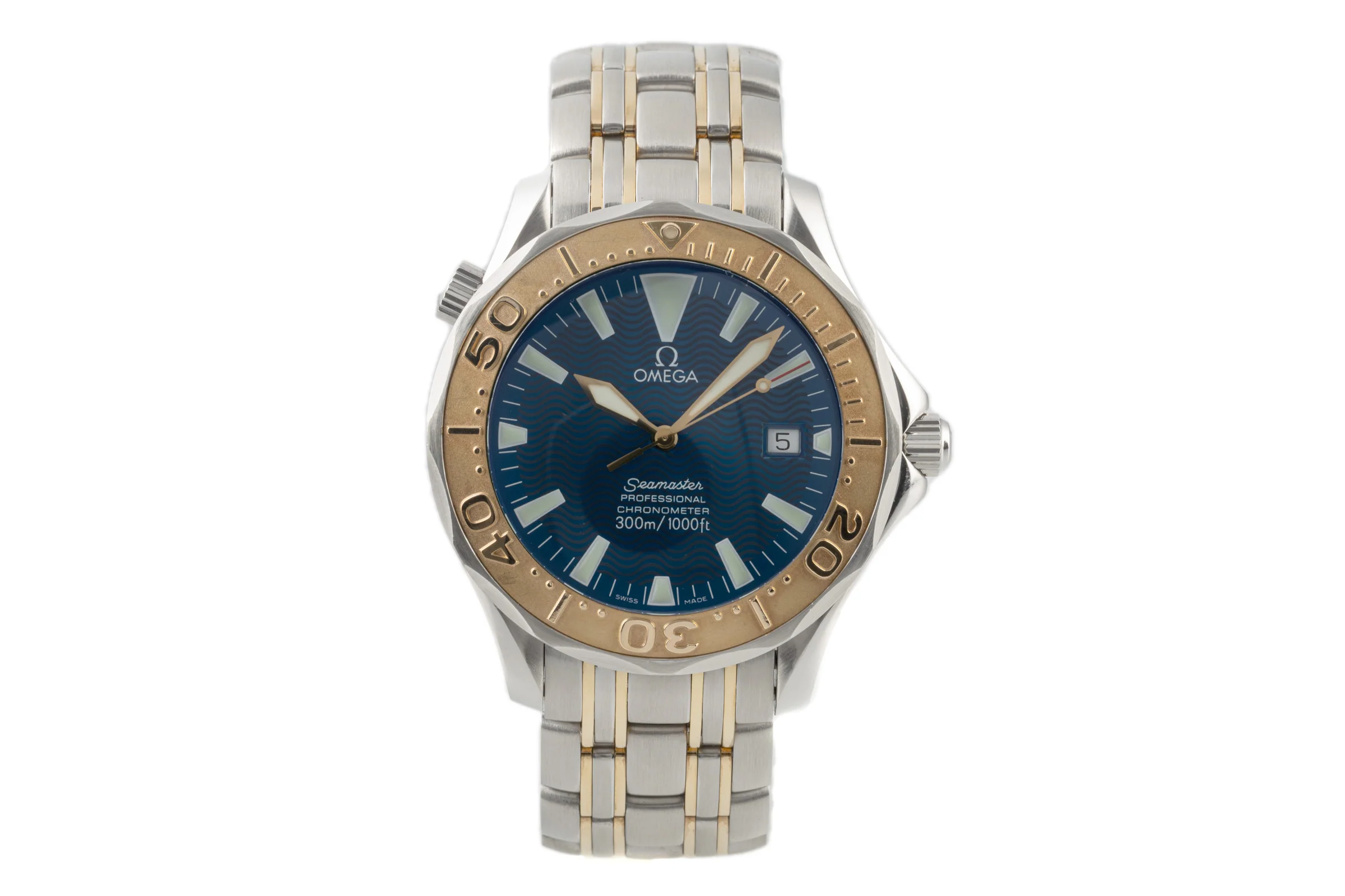 Omega Seamaster steel / gold automatic men's watch 2455.80.00, 168.1640 LP: 13400EUR  [2303981] - Image 4
