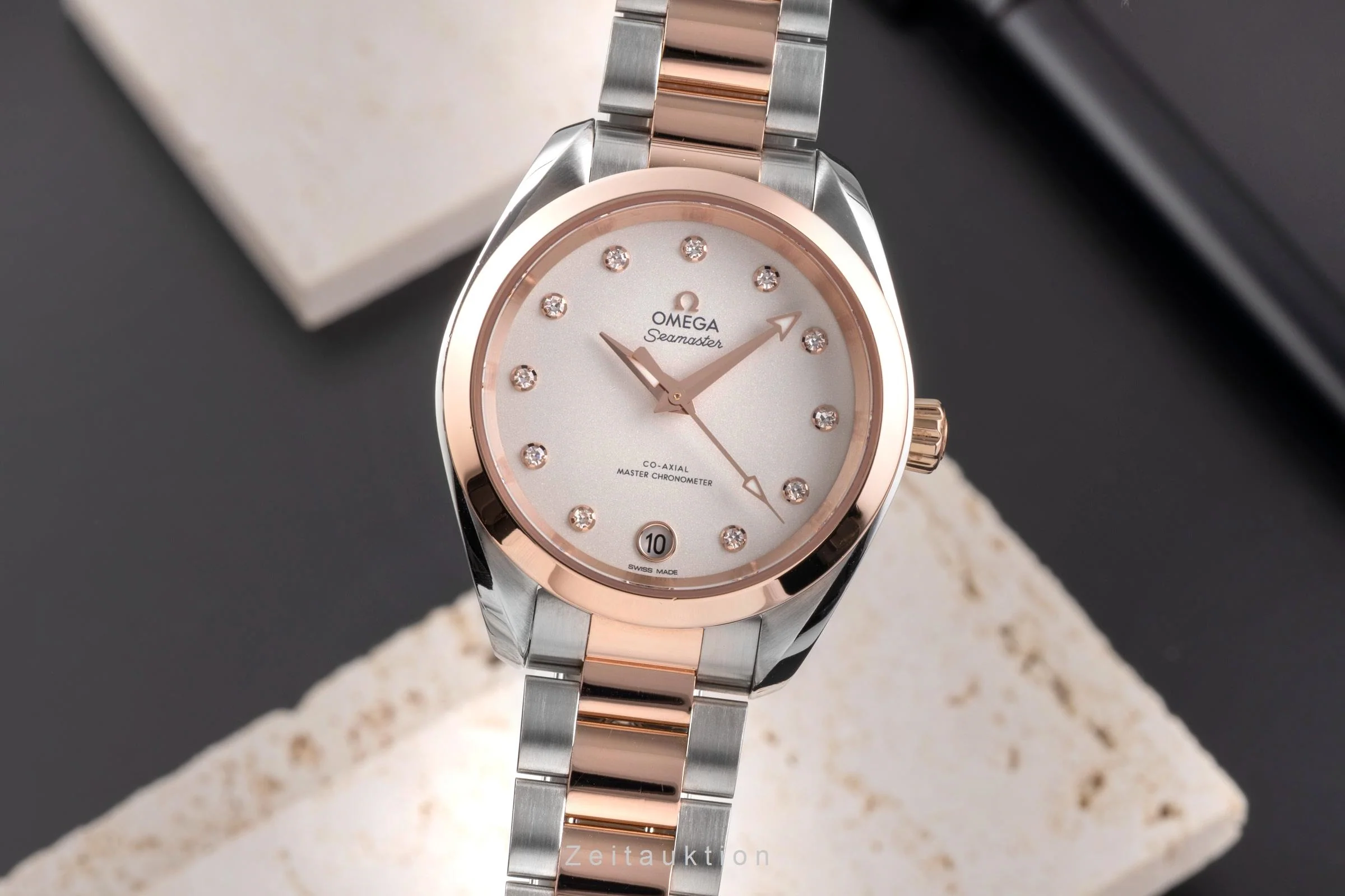 Omega Seamaster steel / gold automatic women's watch 220.20.34.20.52.001  [2504899] - Image 2