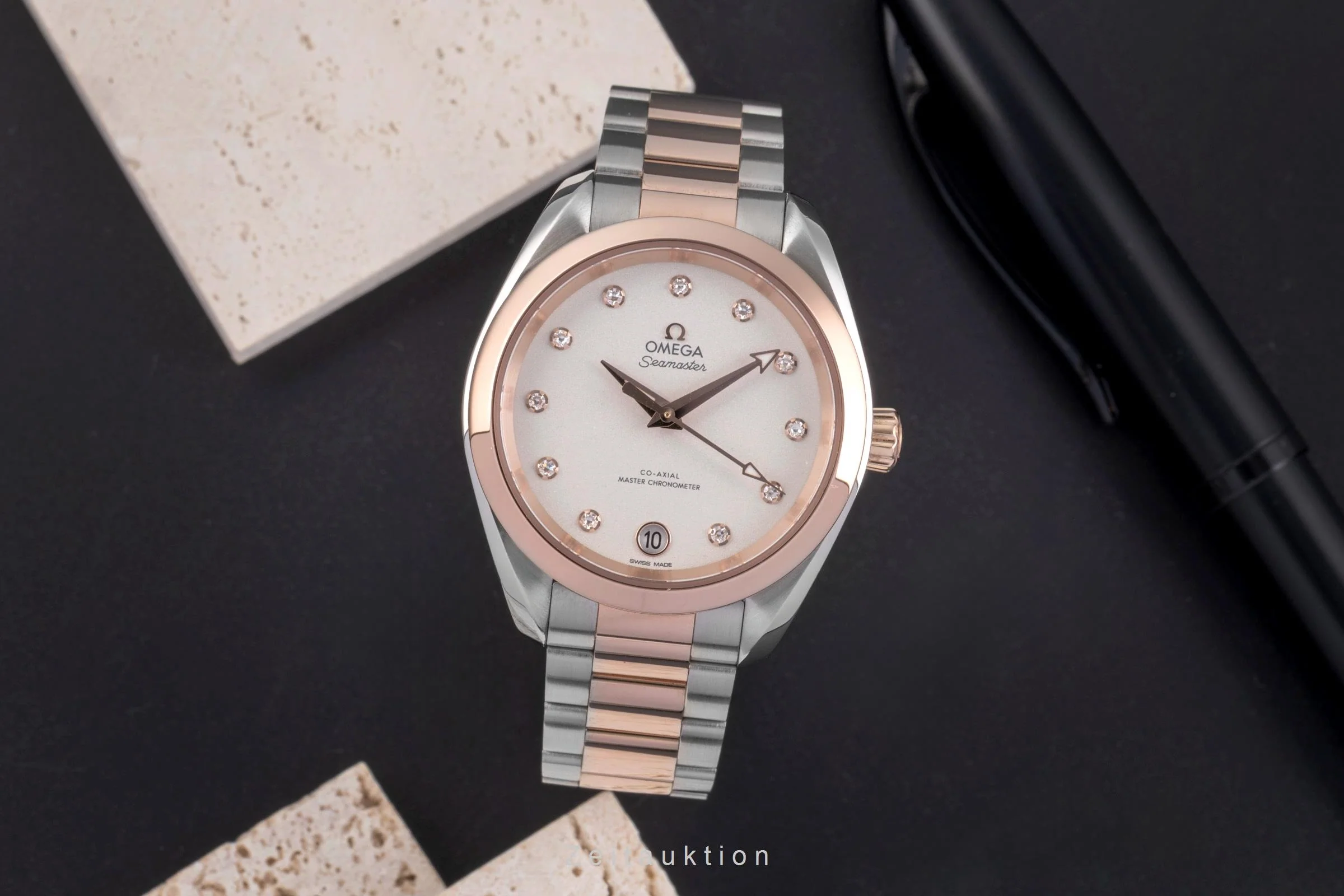 Omega Seamaster steel / gold automatic women's watch 220.20.34.20.52.001  [2504899] - Image 4