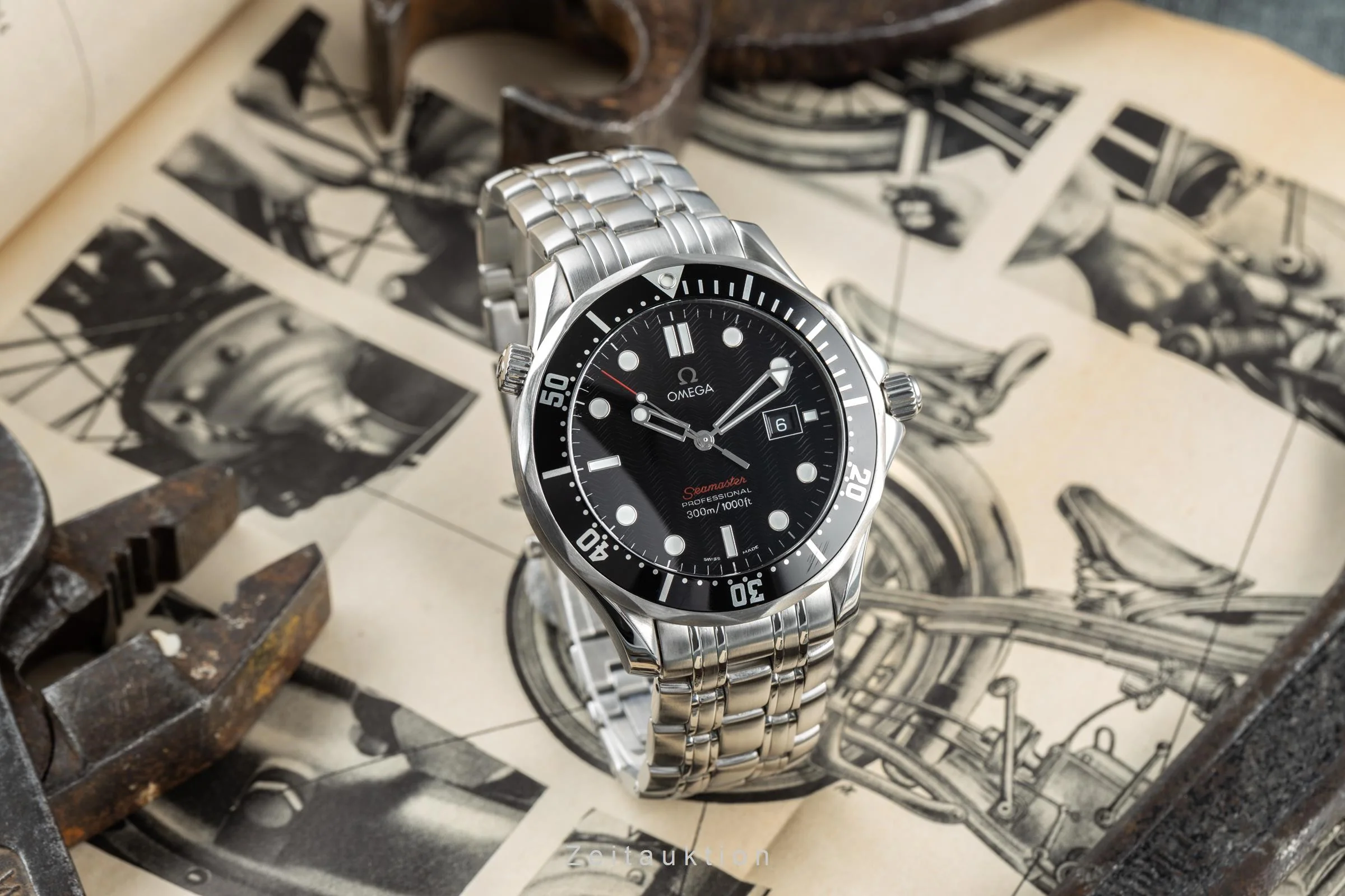 Omega Seamaster steel quartz men's watch 212.30.41.61.01.001 LP: 5600EUR  [2201053] - Image 3
