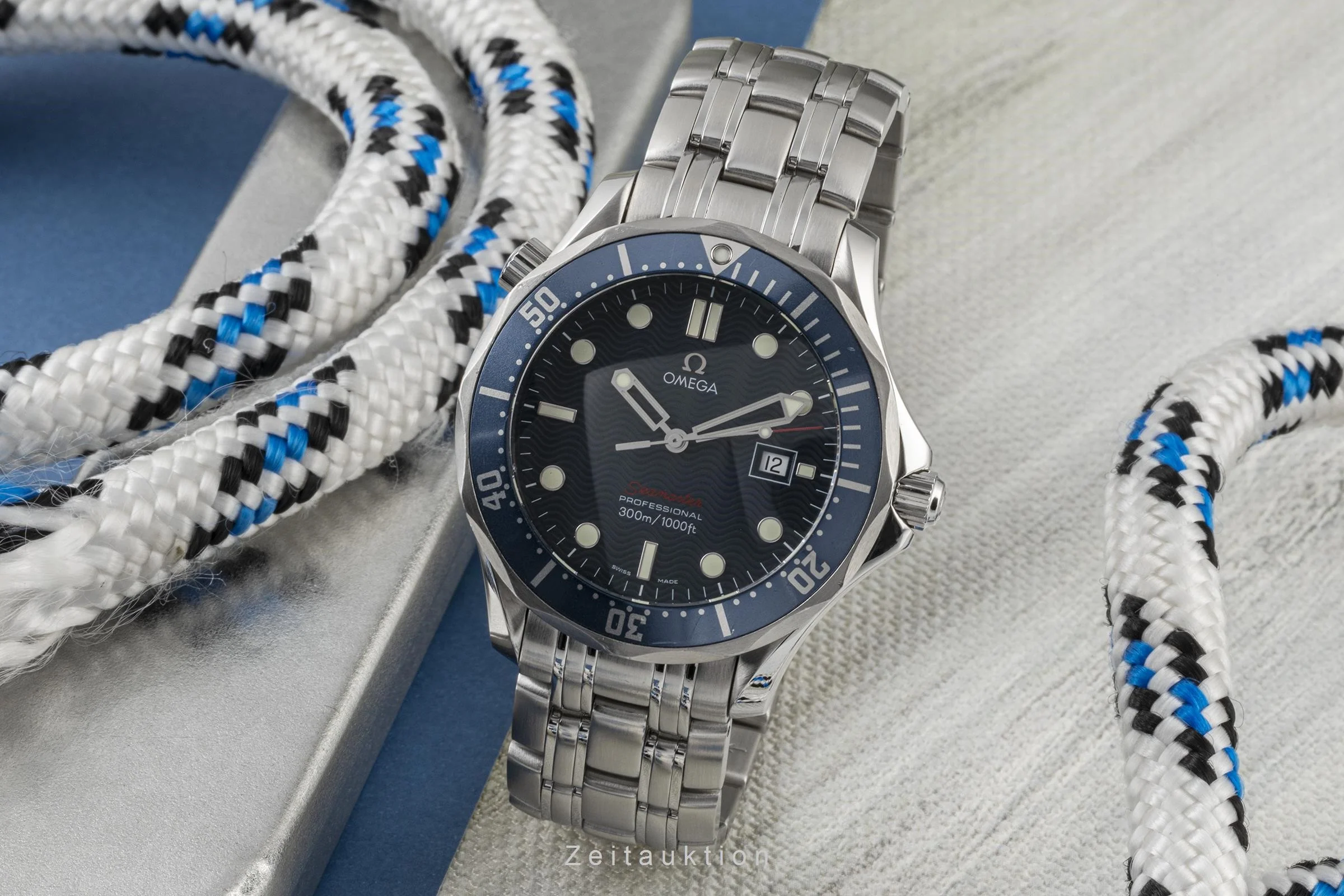 Omega Seamaster steel quartz men's watch 2221.80.00, 196.1504  [2302638] - Image 3