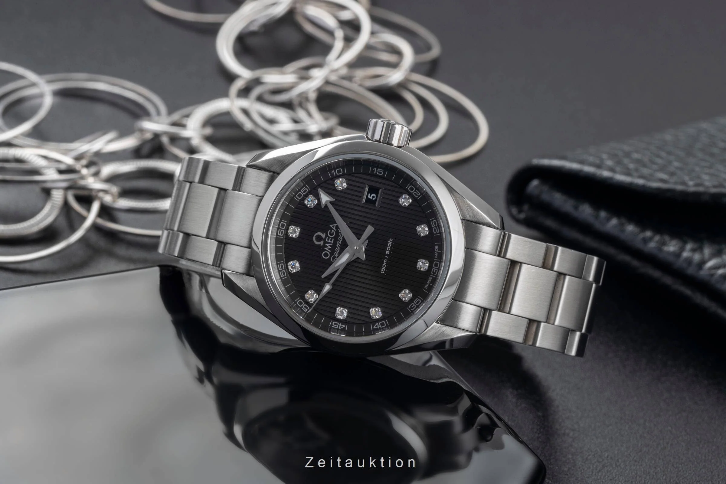 Omega Seamaster steel quartz women's watch 231.10.30.60.56.001   [2405840] - Image 2