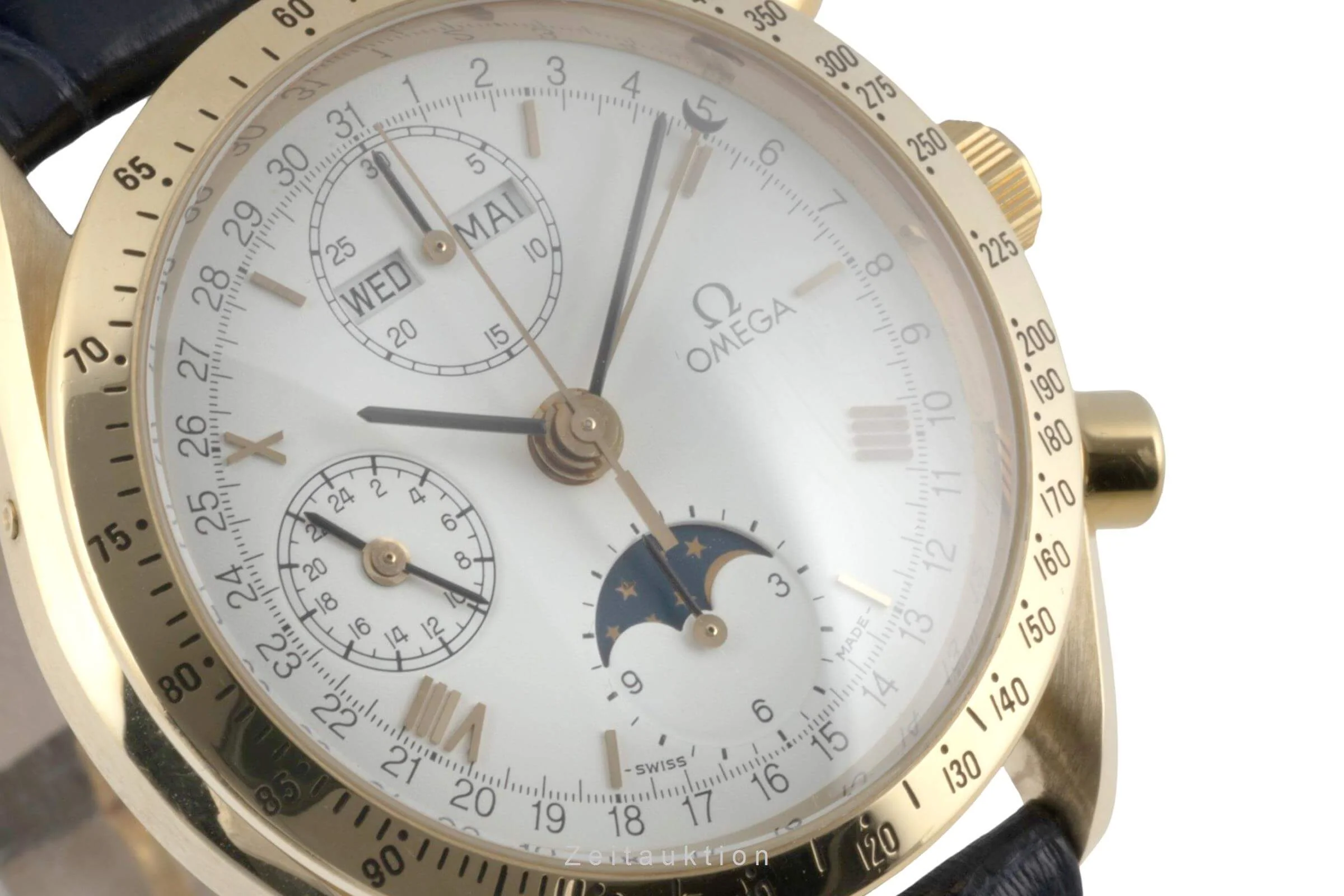 Omega Speedmaster chronograph 18 ct gold automatic men's watch 3131.20 LP: 21300EUR  [2401943] - Image 11