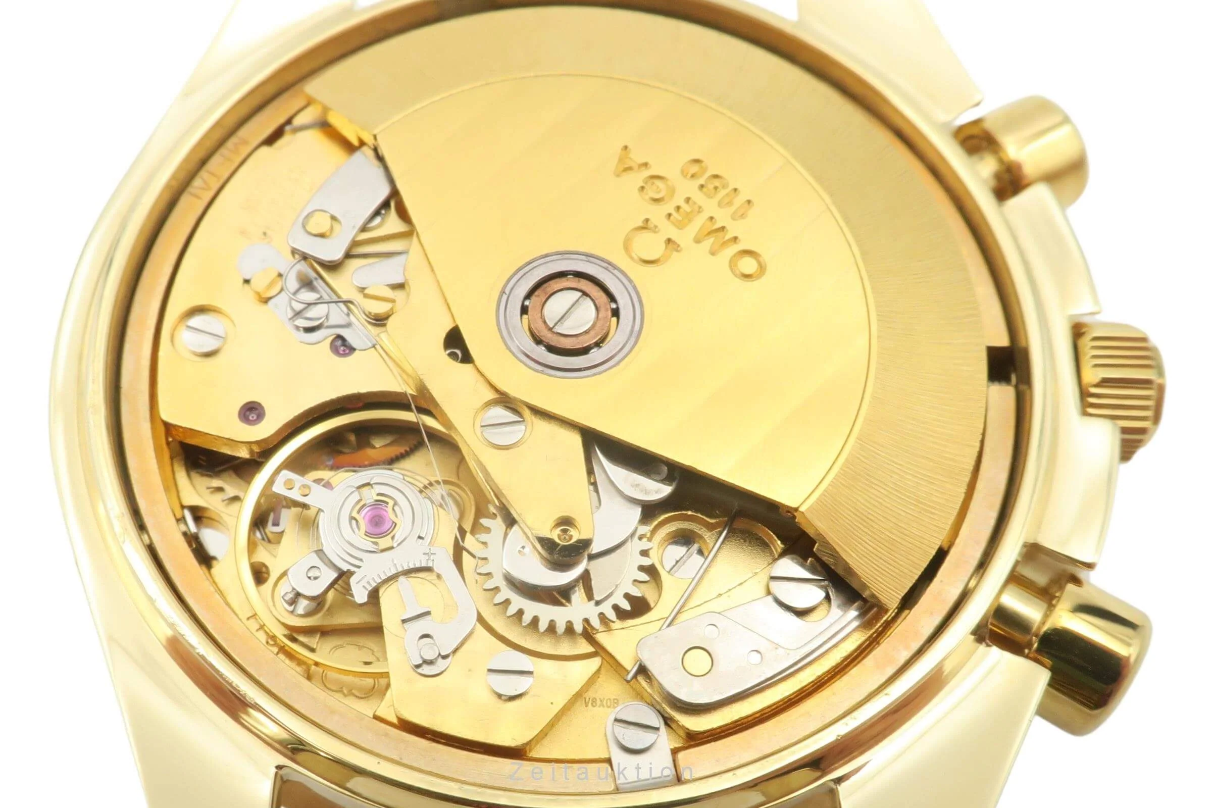 Omega Speedmaster chronograph 18 ct gold automatic men's watch 3131.20 LP: 21300EUR  [2401943] - Image 14