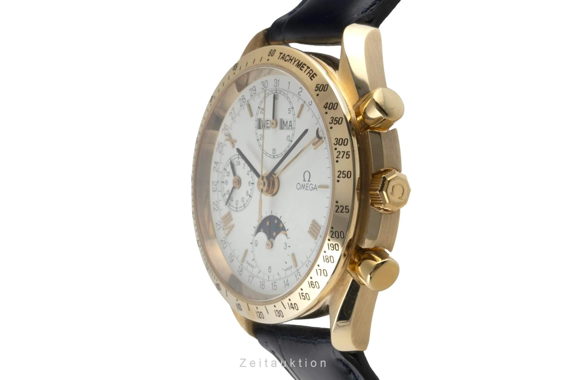 Omega Speedmaster chronograph 18 ct gold automatic men's watch 3131.20 LP: 21300EUR  [2401943] - Image 6