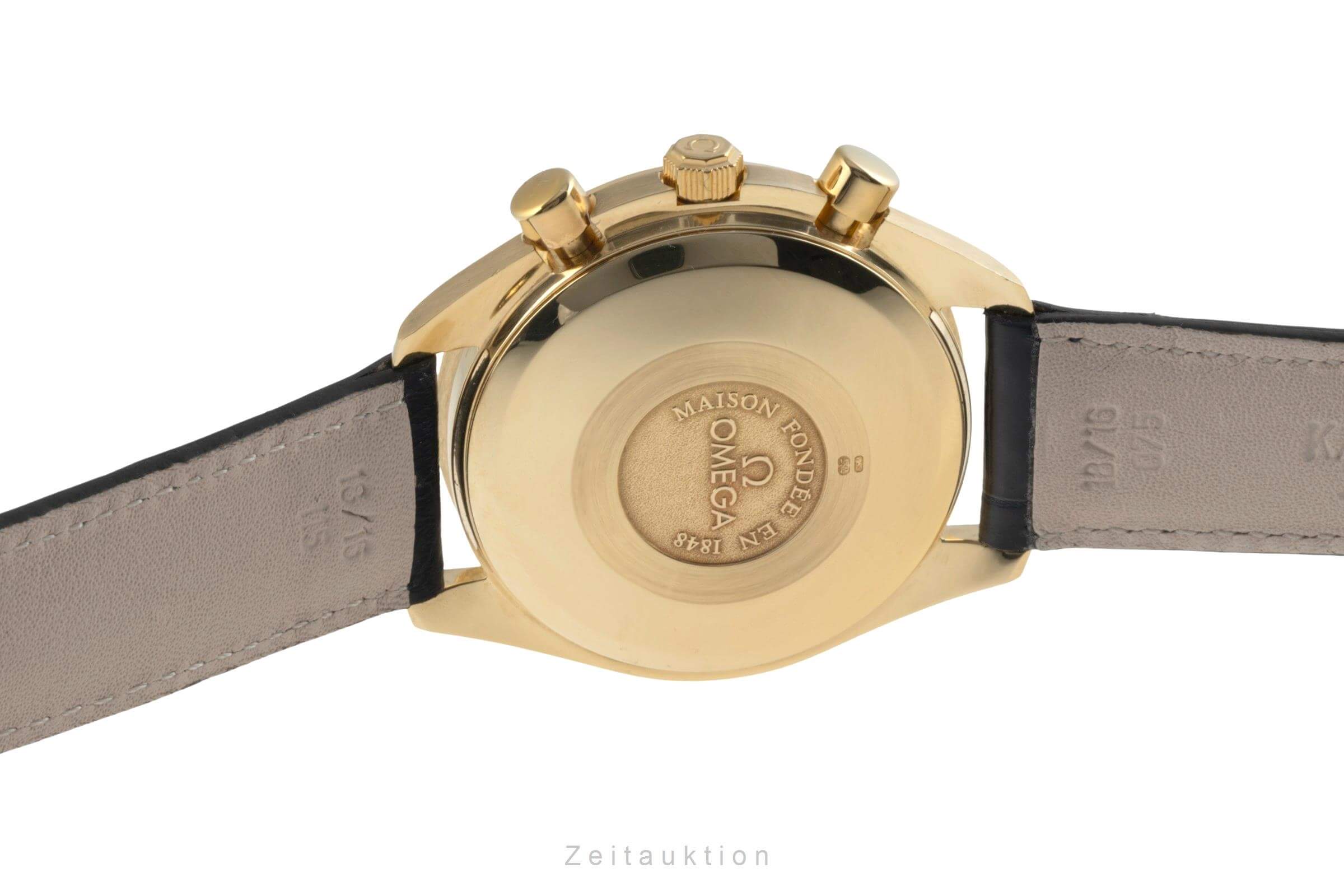 Omega Speedmaster chronograph 18 ct gold automatic men's watch 3131.20 LP: 21300EUR  [2401943] - Image 9