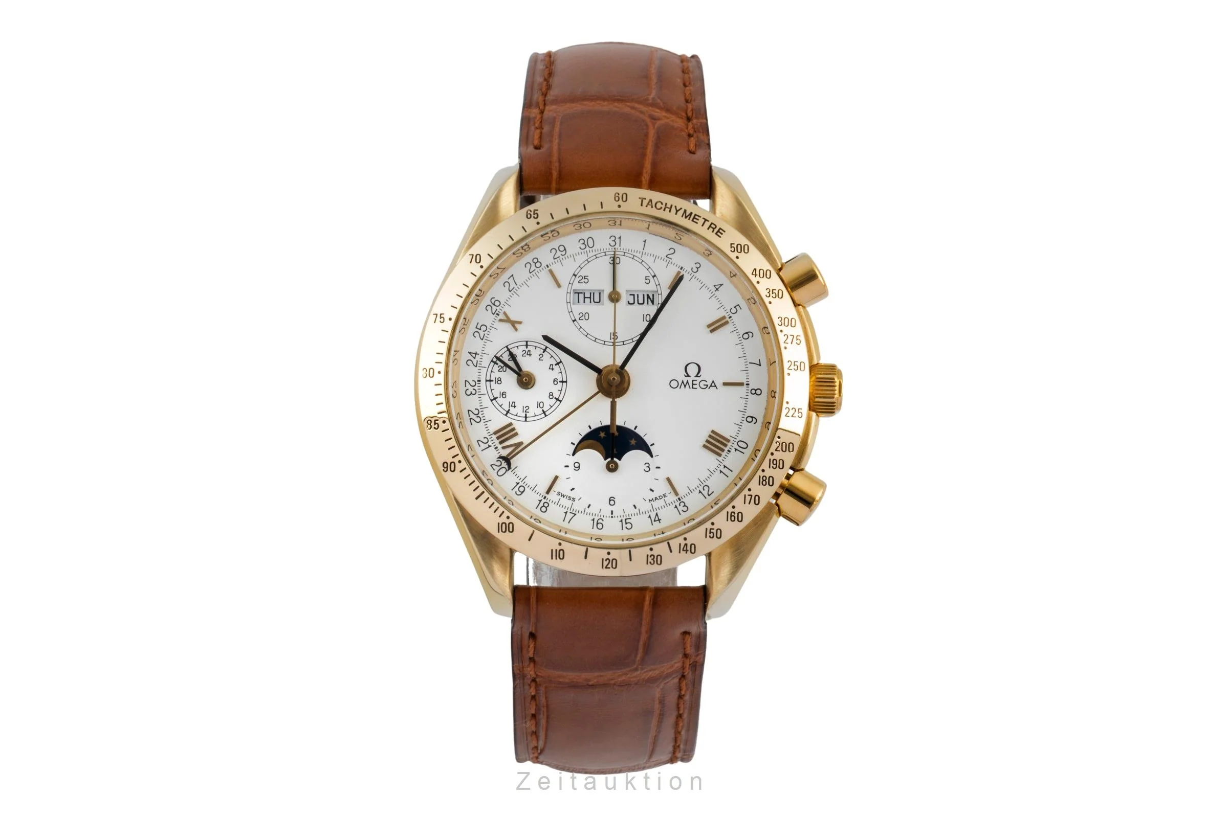 Omega Speedmaster chronograph 18 ct gold automatic men's watch 3131.20  [2506737] - Image 5