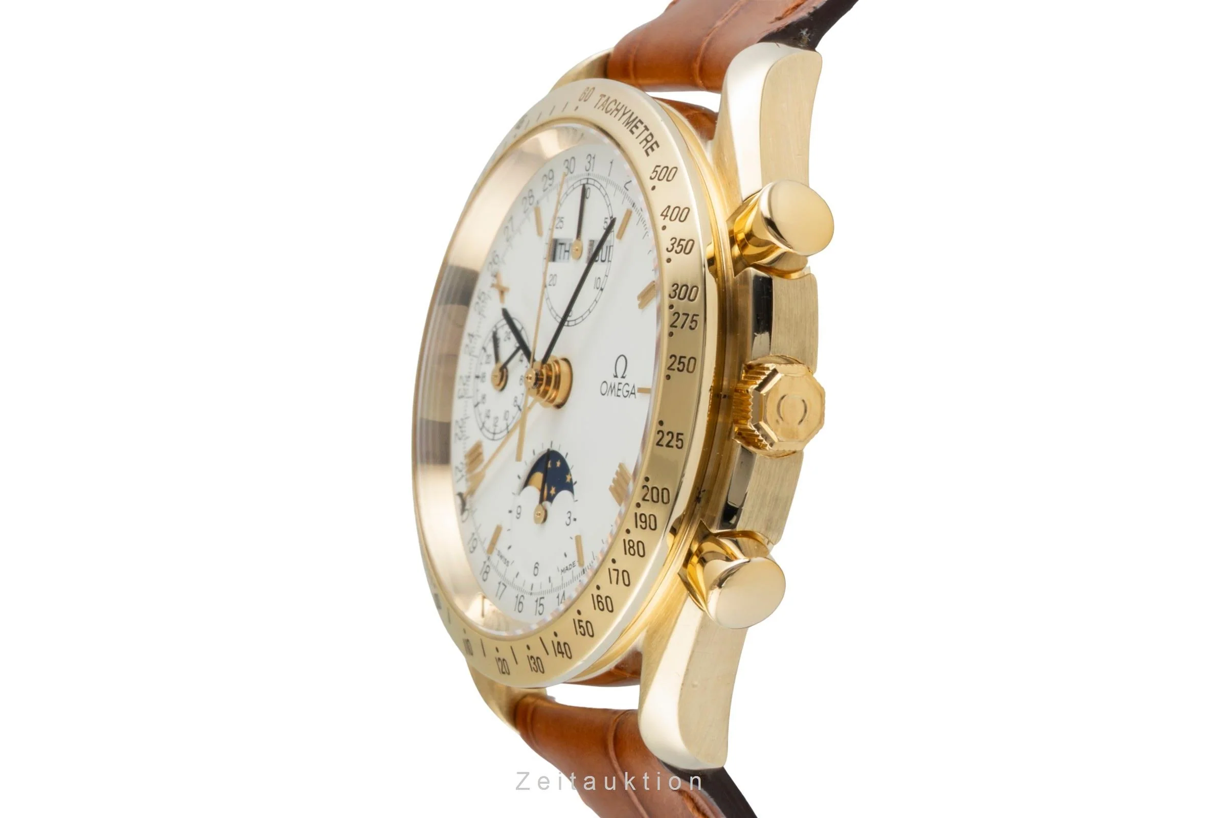 Omega Speedmaster chronograph 18 ct gold automatic men's watch 3131.20  [2506737] - Image 7