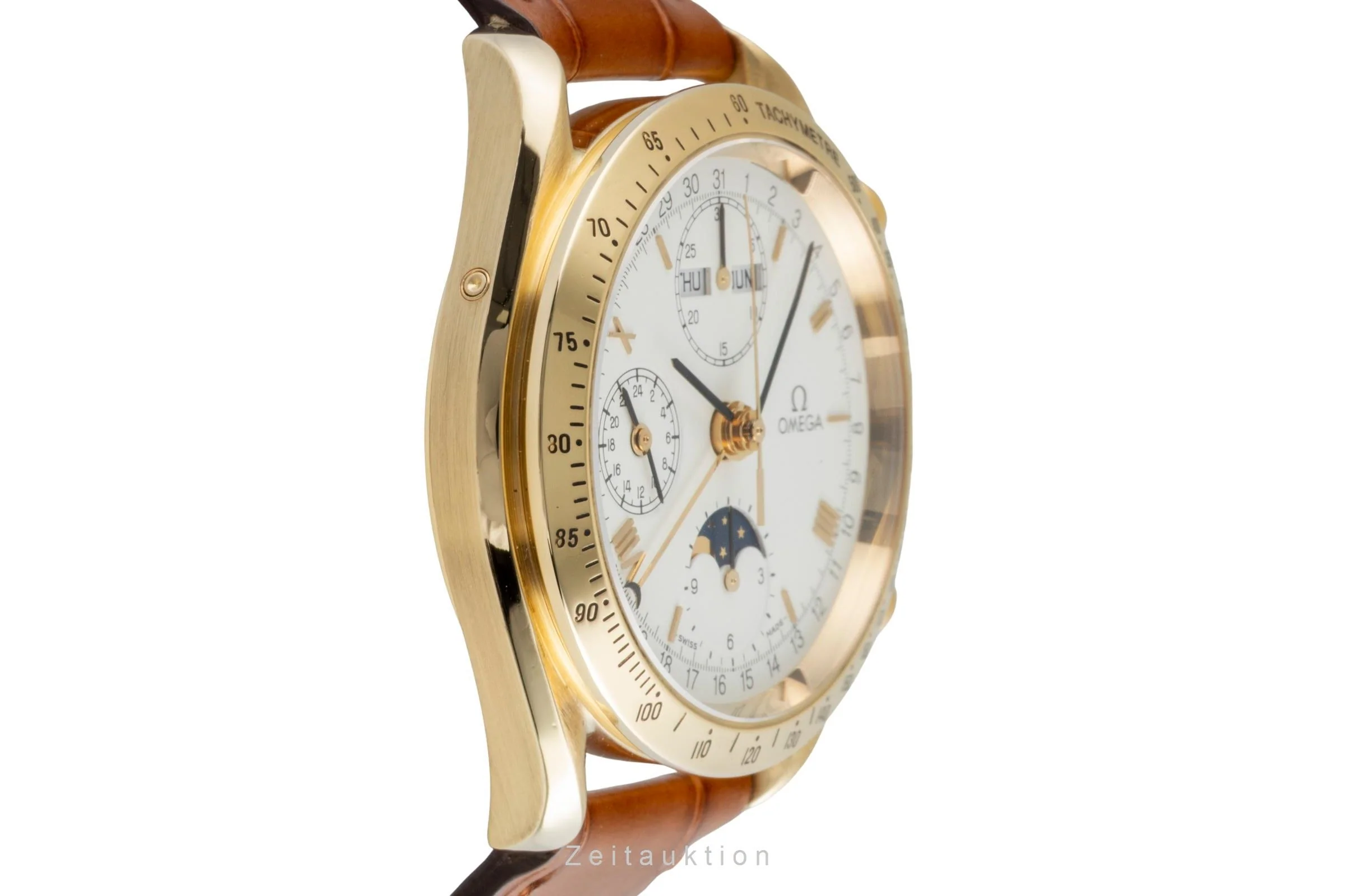 Omega Speedmaster chronograph 18 ct gold automatic men's watch 3131.20  [2506737] - Image 8