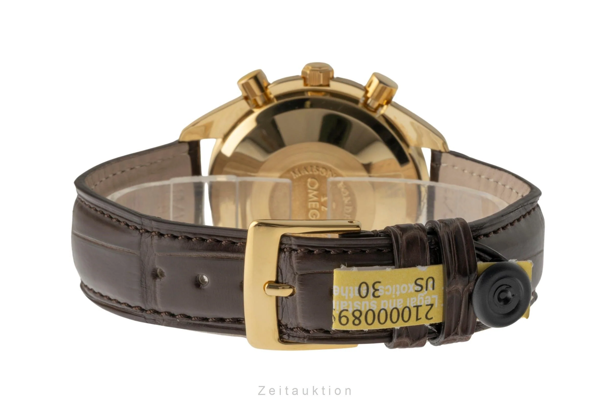 Omega Speedmaster chronograph 18 ct gold automatic men's watch 3131.20, BA 175.0034 LP: 21300EUR  [2400627] - Image 11