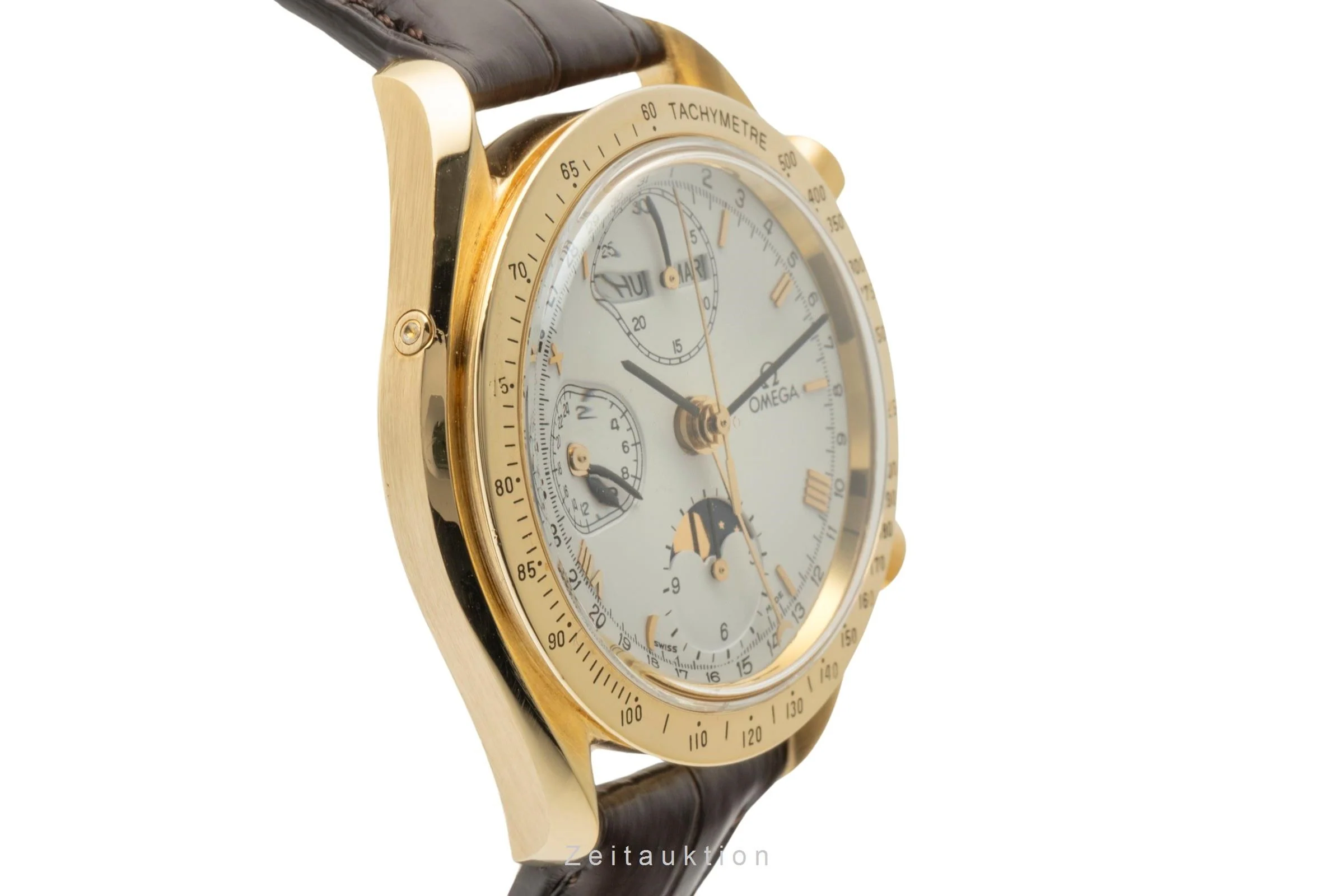 Omega Speedmaster chronograph 18 ct gold automatic men's watch 3131.20, BA 175.0034 LP: 21300EUR  [2400627] - Image 7