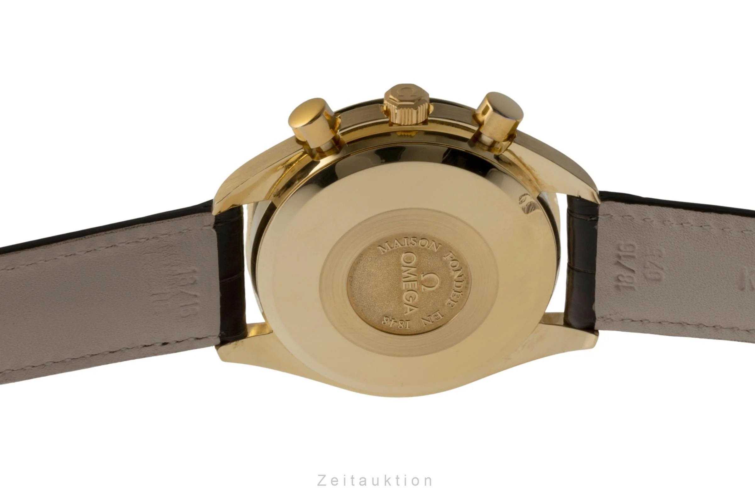 Omega Speedmaster chronograph 18 ct gold automatic men's watch 3131.20, BA 175.0034 LP: 21300EUR  [2400627] - Image 9