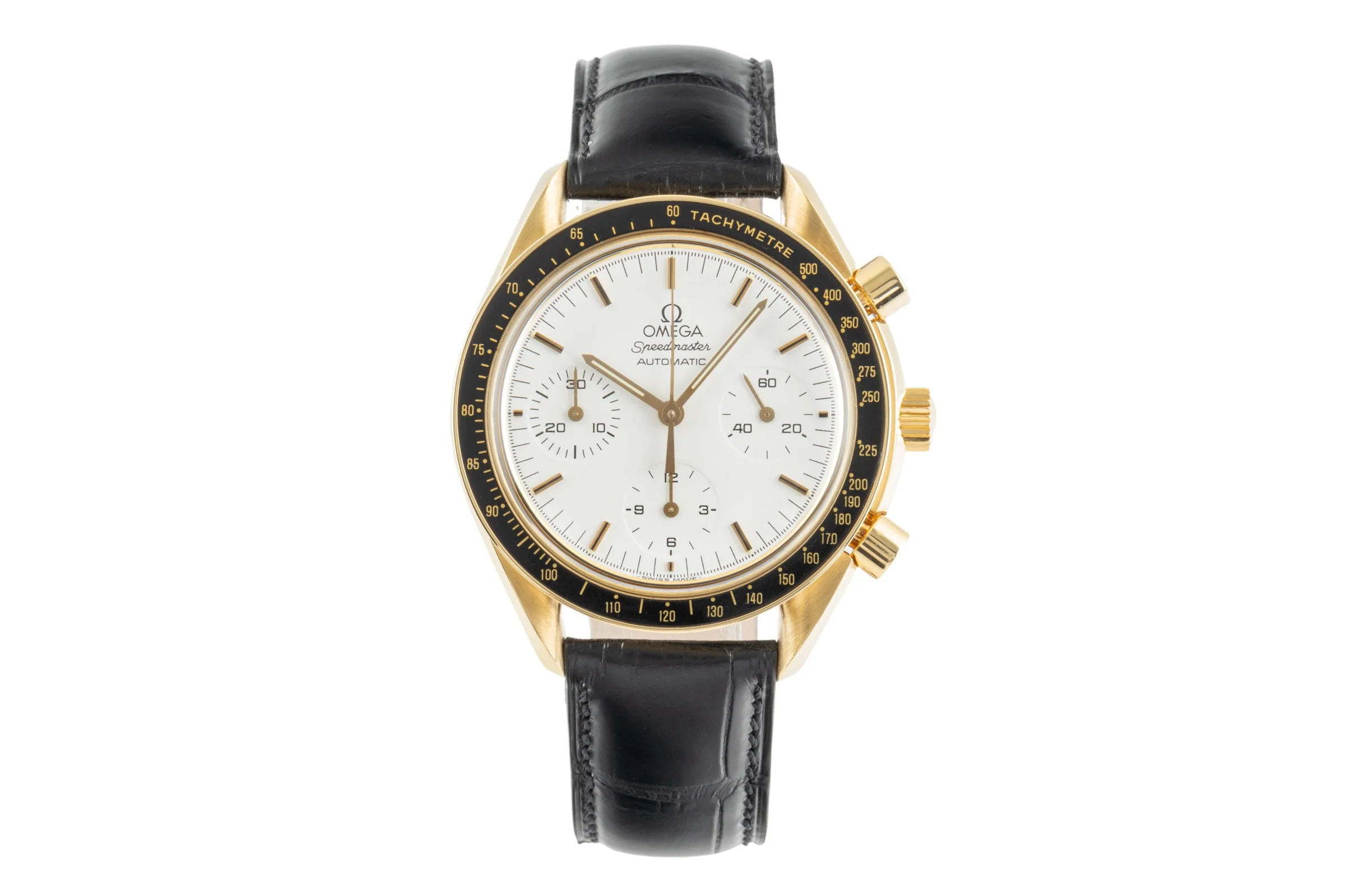 Omega Speedmaster chronograph 18 ct gold automatic men's watch 3612.20.20, 175.0032 LP: 21300EUR  [2400641] - Image 4