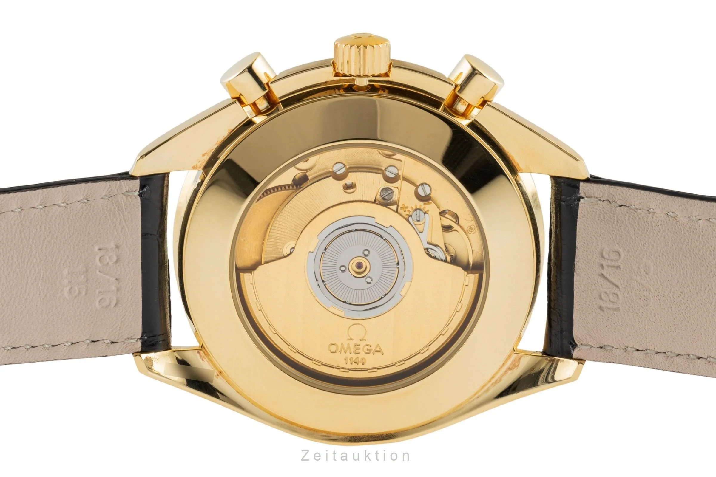 Omega Speedmaster chronograph 18 ct gold automatic men's watch 3612.20.20, 175.0032 LP: 21300EUR  [2400641] - Image 9