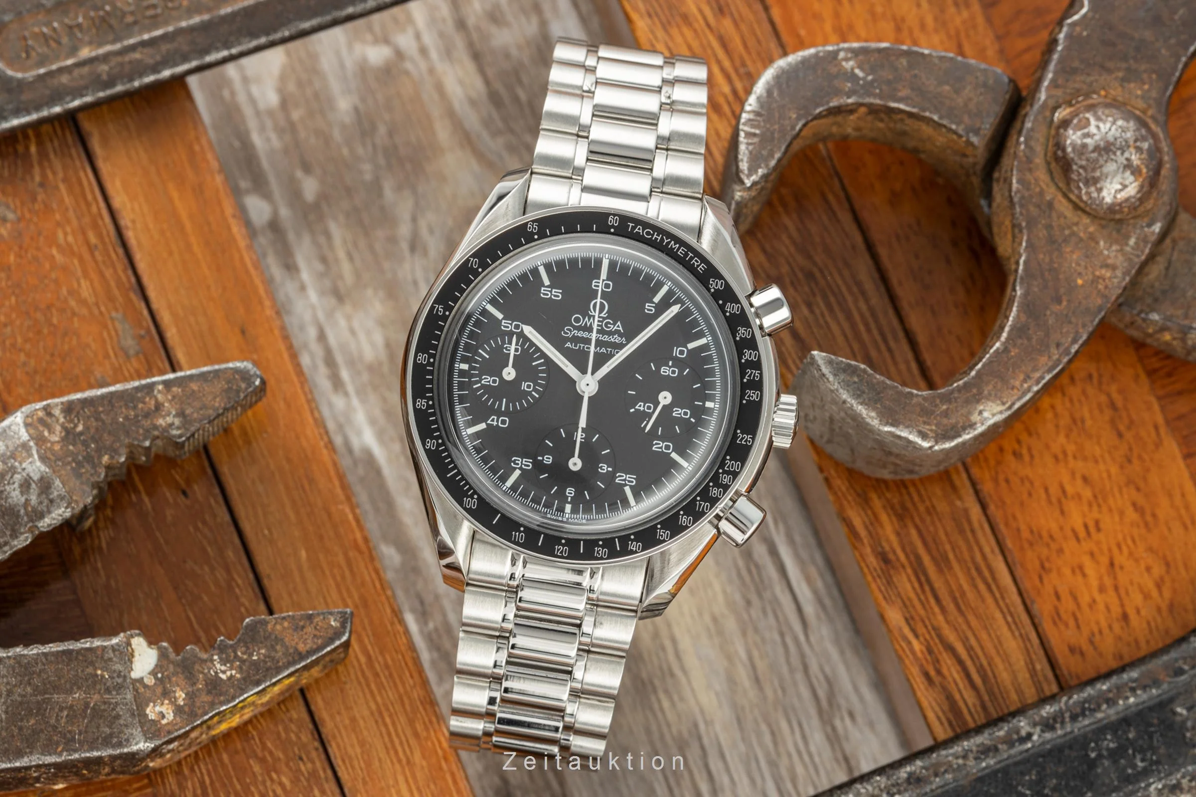 Omega Speedmaster chronograph steel automatic men's watch 175.0032.1, 175.0033.1, 3510.50.00  [2205583] - Image 3