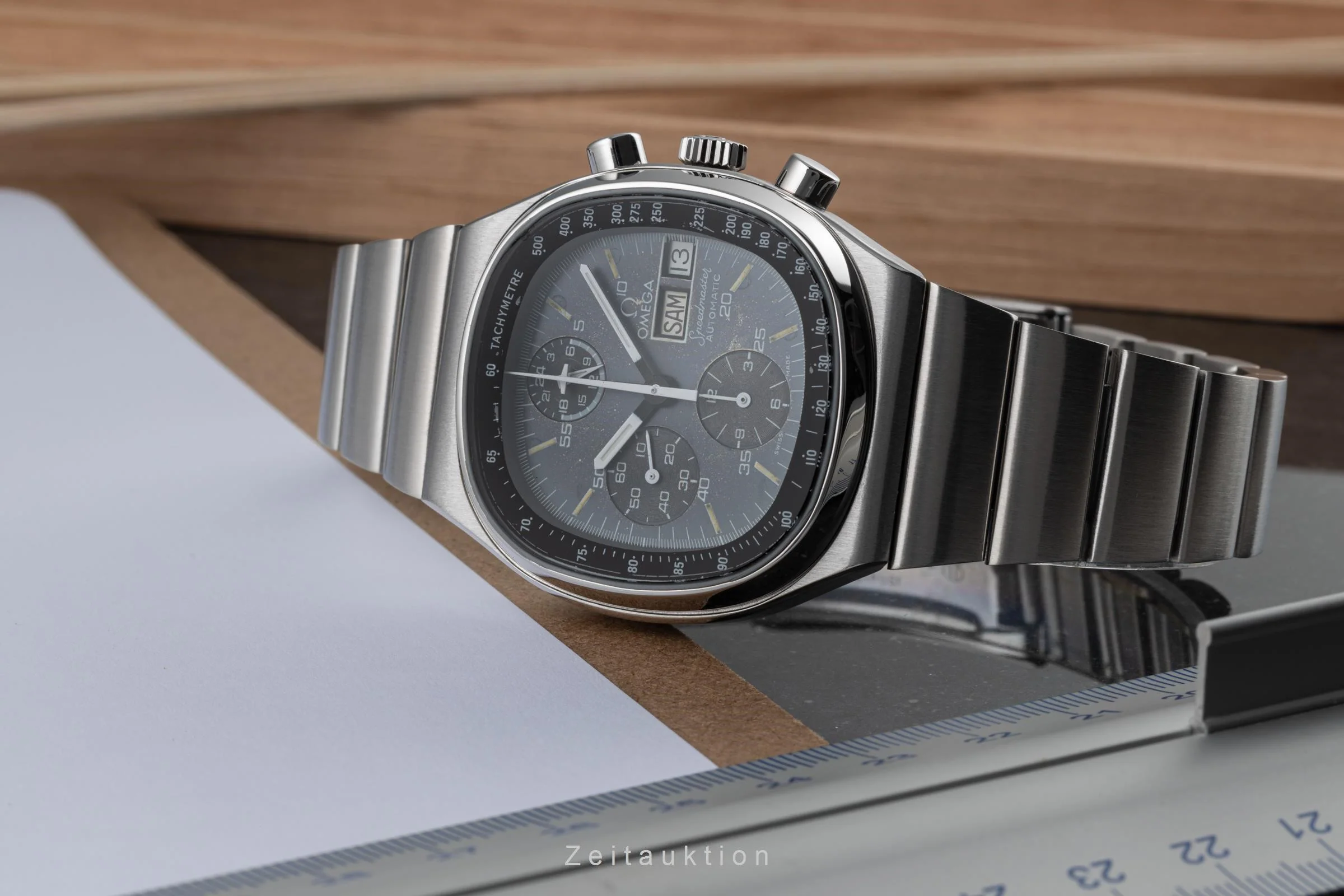 Omega Speedmaster chronograph steel automatic men's watch 176.0014, 376.0805  [2302366] - Image 2
