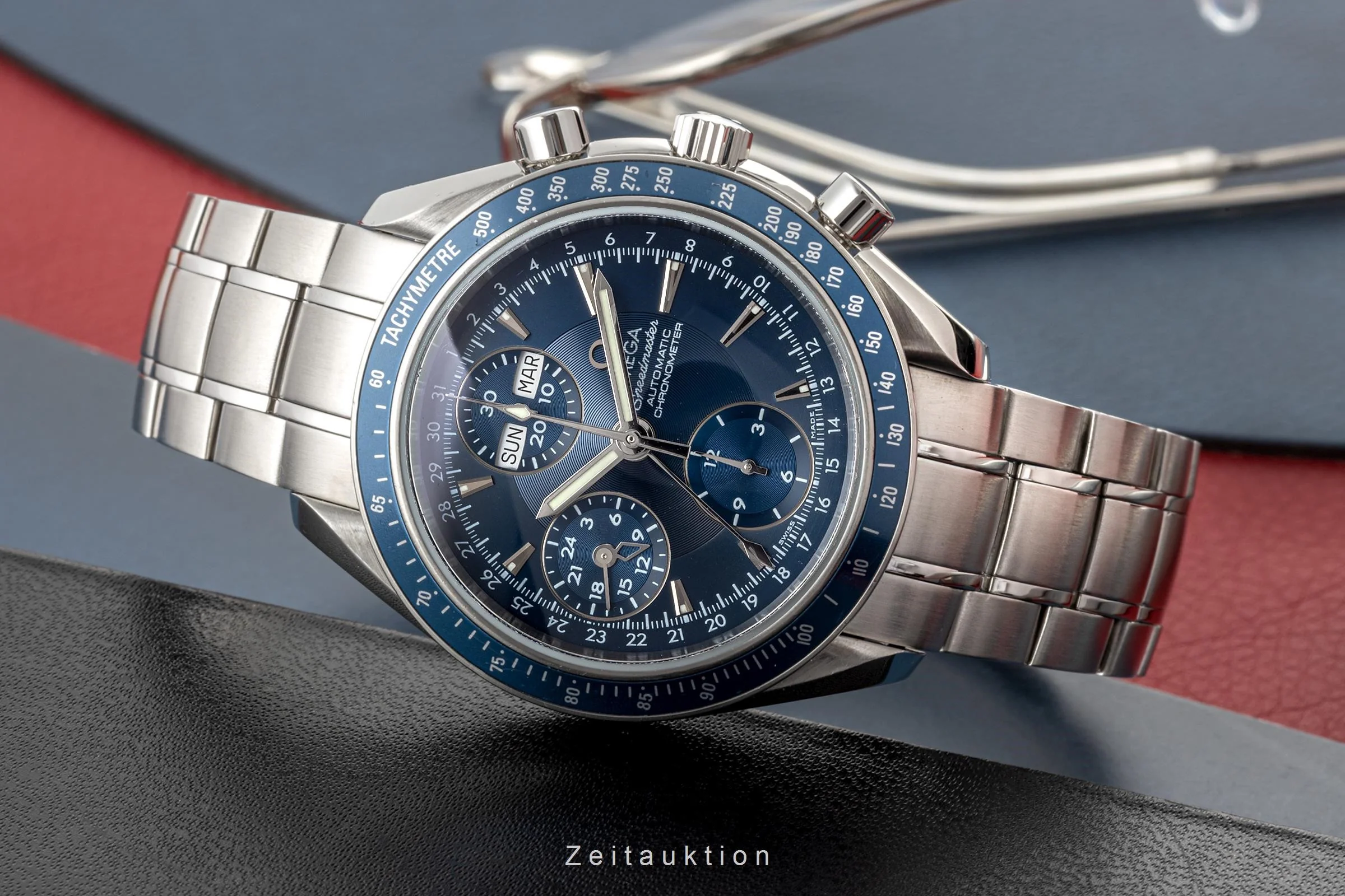Omega Speedmaster chronograph steel automatic men's watch 178.0058, 3222.80.00 LP: 6100EUR  [2304176] - Image 2