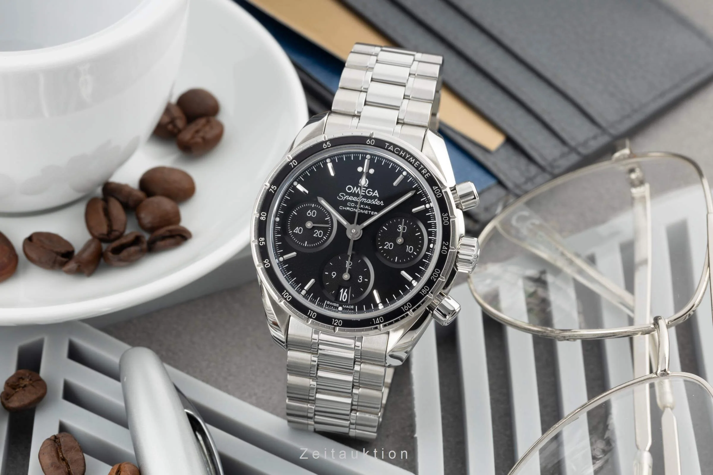 Omega Speedmaster chronograph steel automatic men's watch 324.30.38.50.01.001 LP: 6100EUR  [2401082] - Image 3